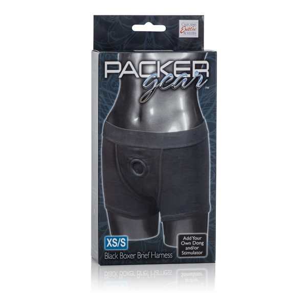 packer gear boxer brief harness extra smallsmall black 