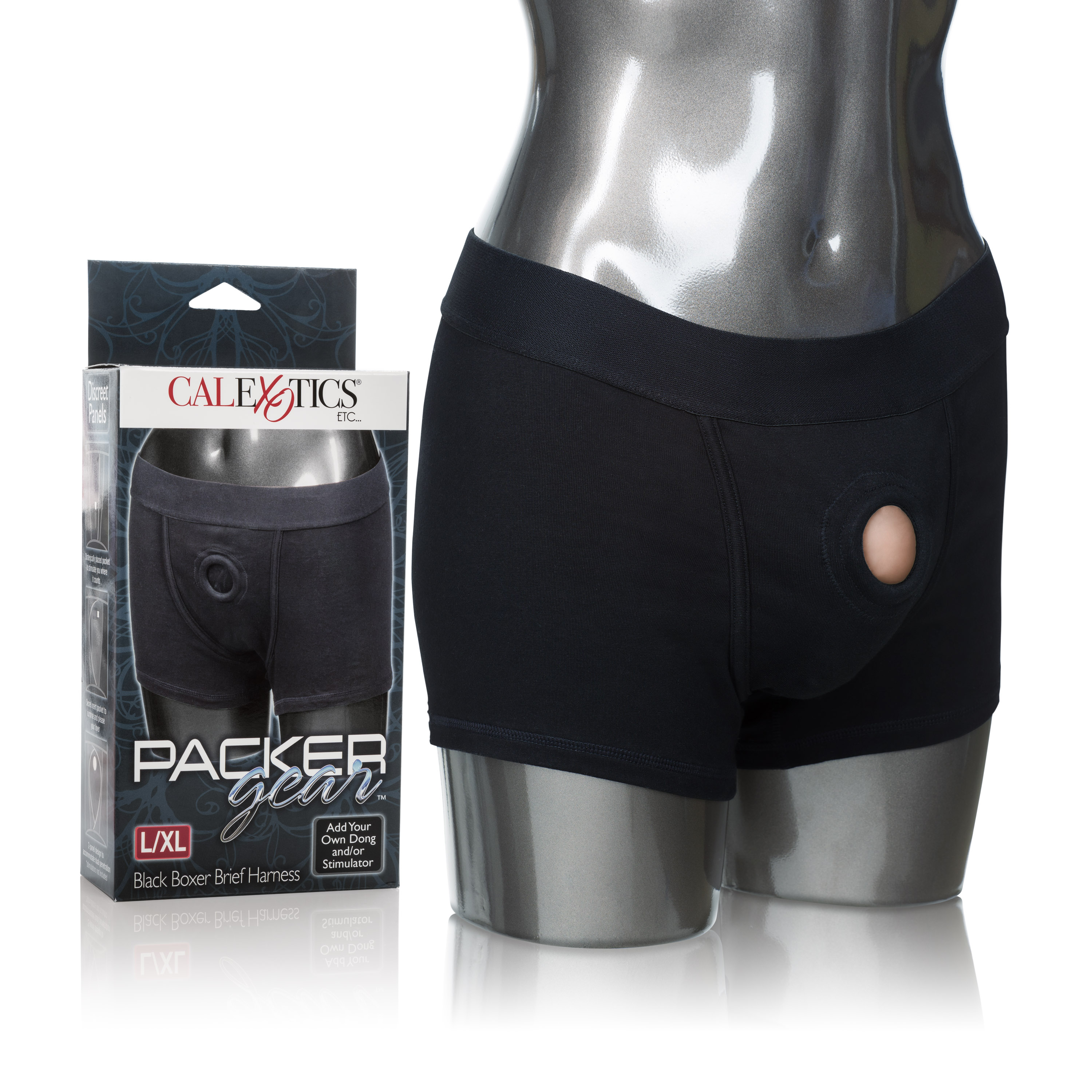 packer gear boxer brief harness largeextralarge black 