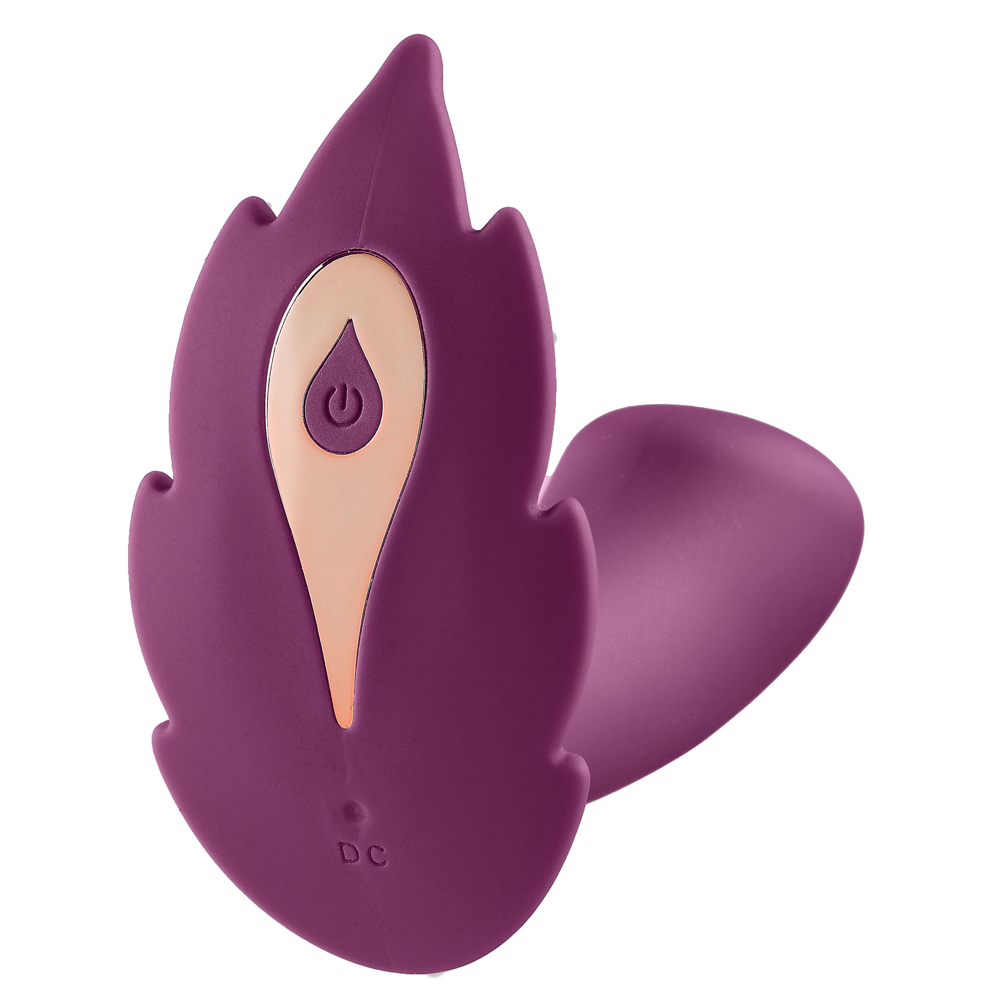 partner panty leaf vibrator with remote control  plum 