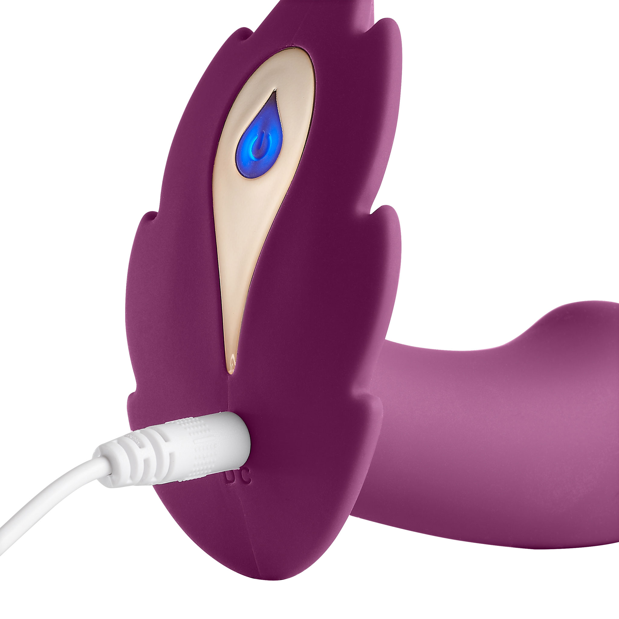 partner panty leaf vibrator with remote control  plum 