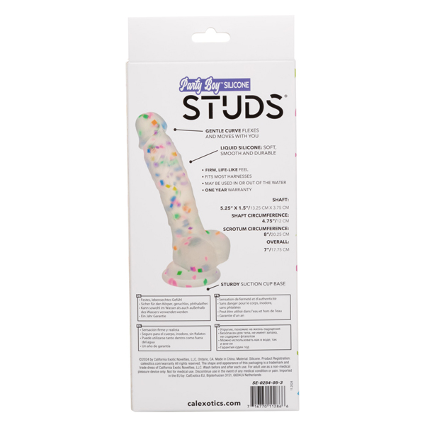 party boy silicone studs   cm 
