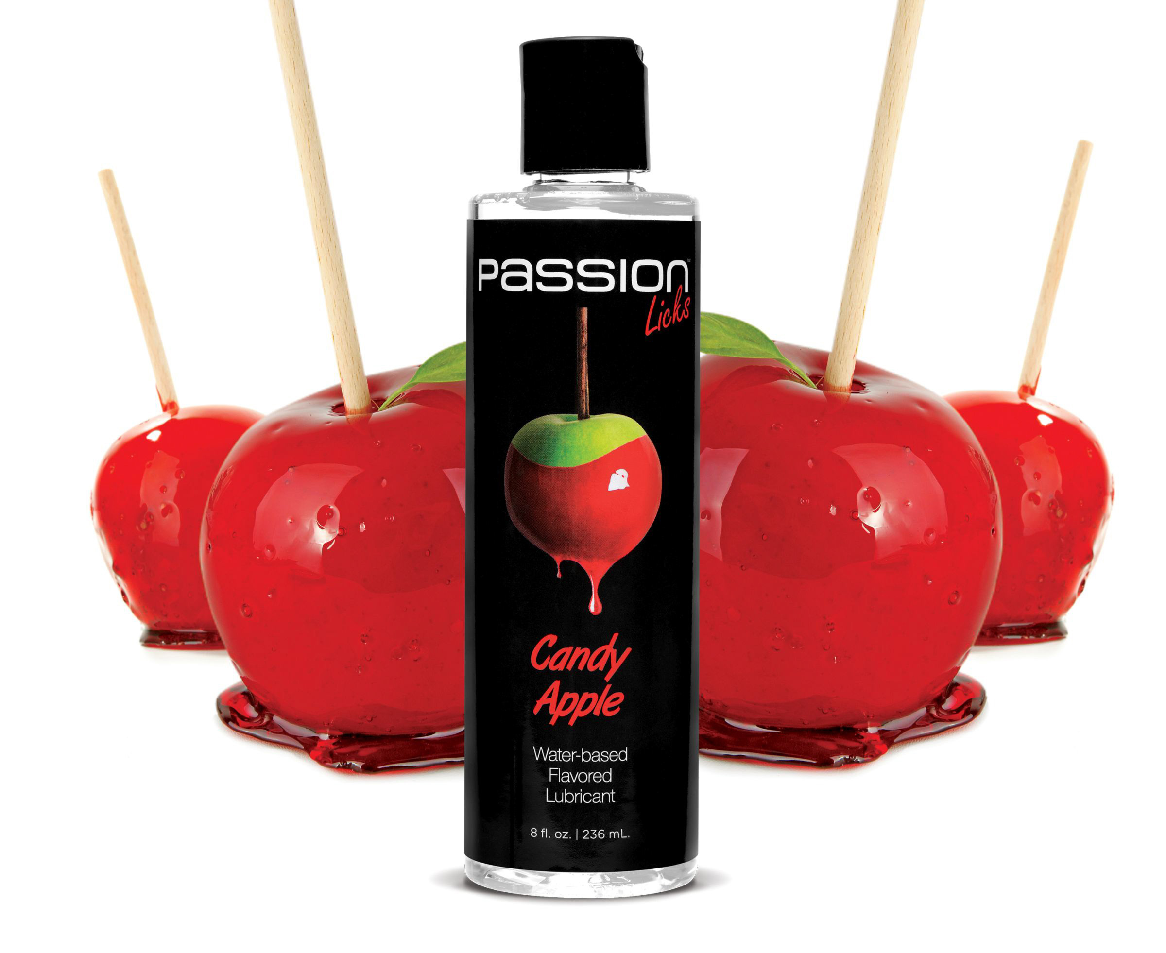 passion licks candy apple water based flavored lubricant  fl oz  ml 