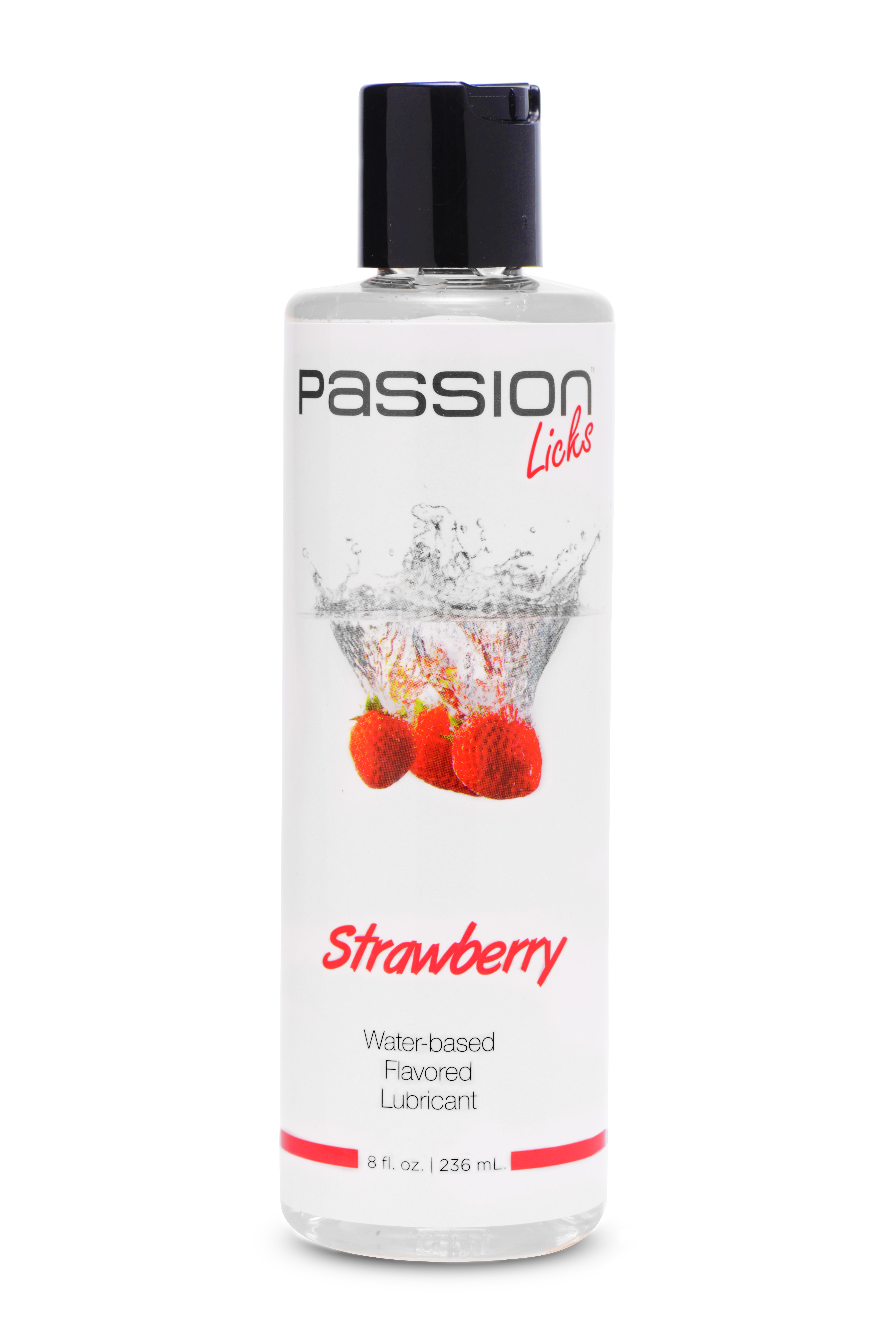 passion licks strawberry water based flavored lubricant  fl oz  ml 