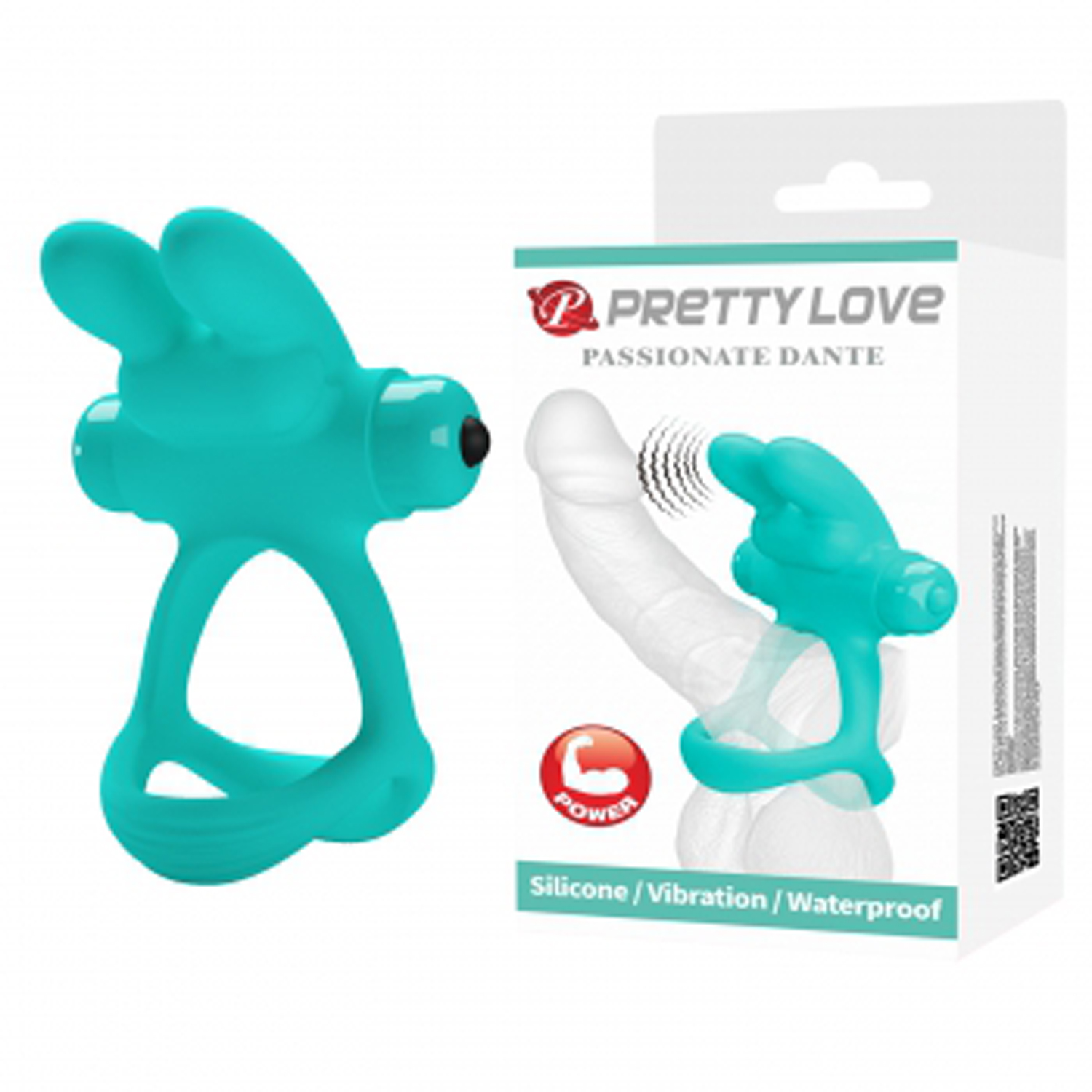 passionate dante penis ring turquoise 