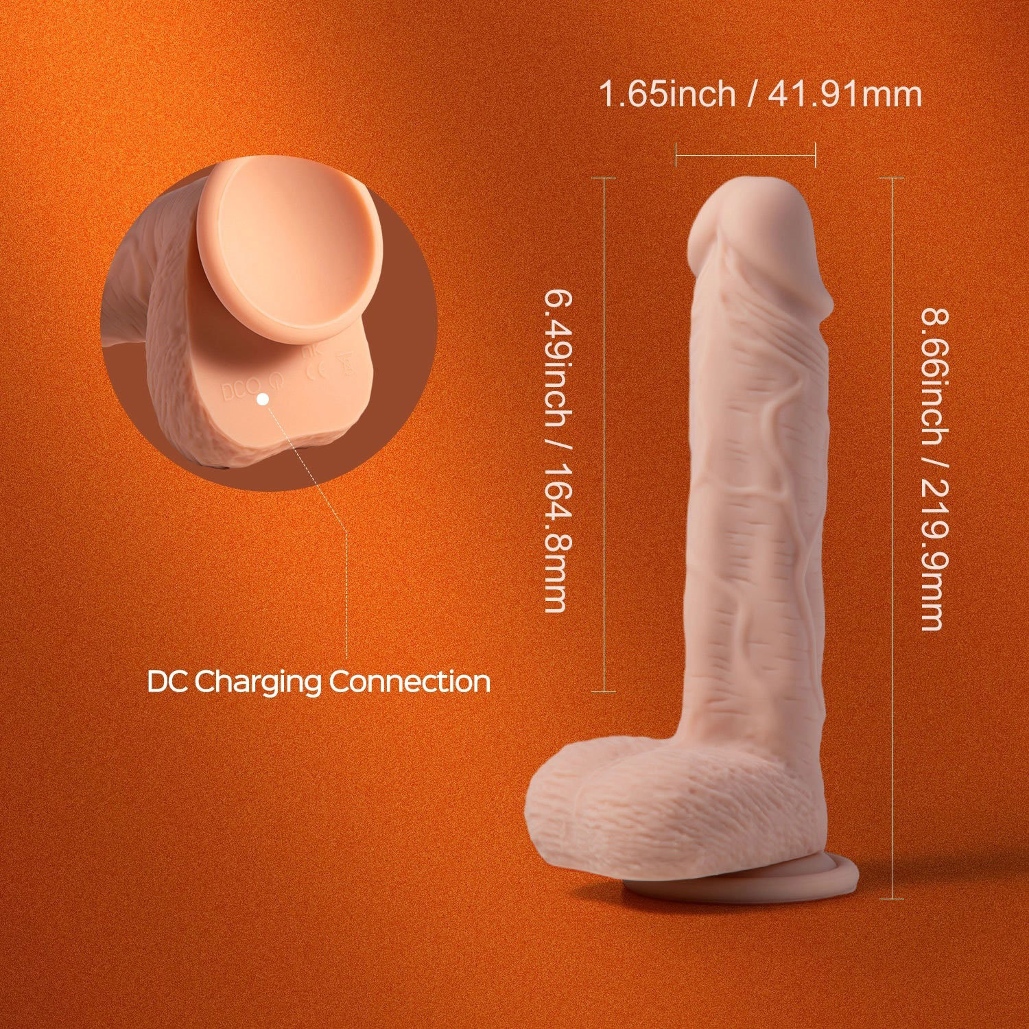 paxton app controlled  realistic thrusting penetrator dildo 