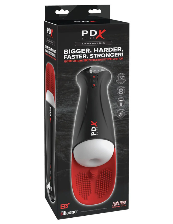 pdx elite fap o matic pro xl white red 