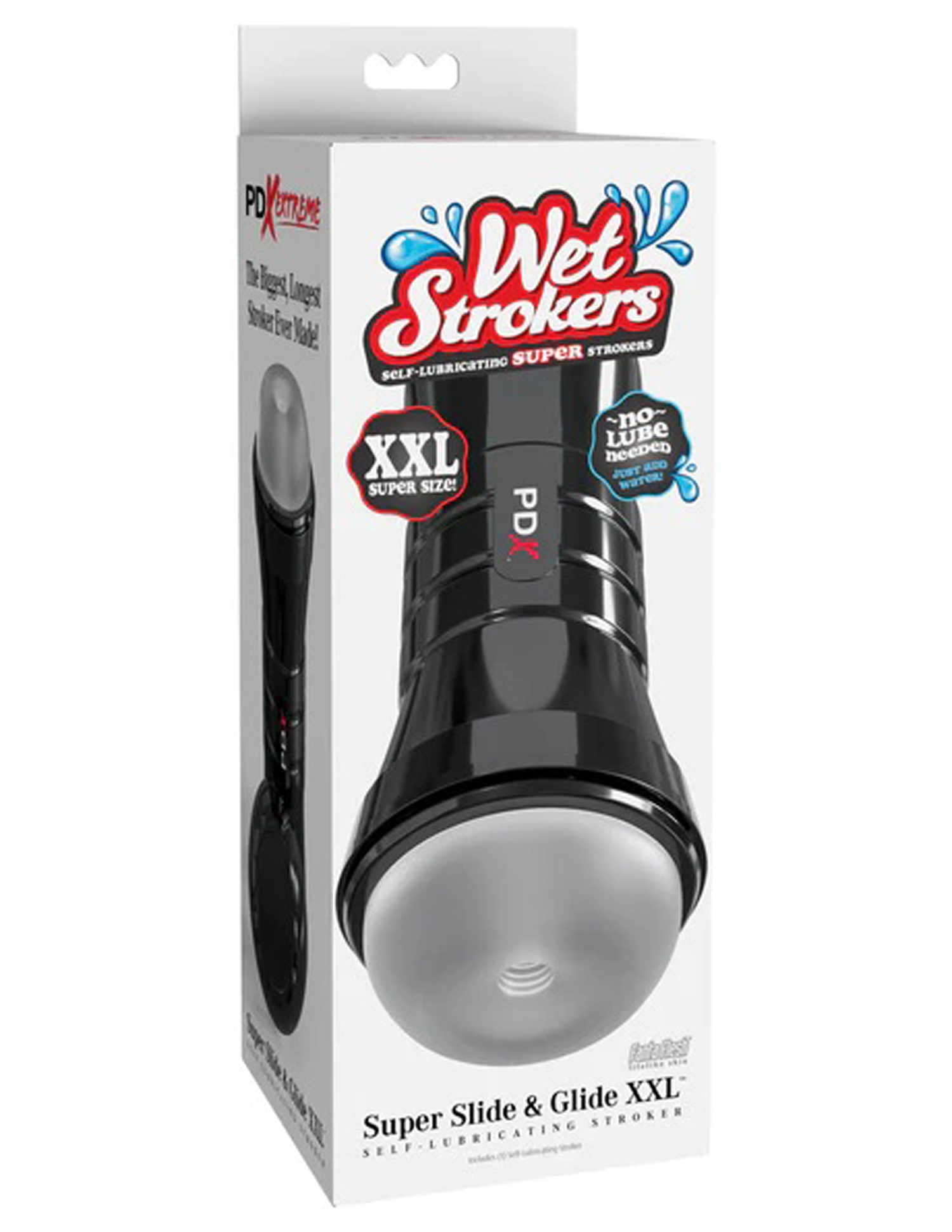 pdx extreme wet stroker super slide glide xxl frosted 