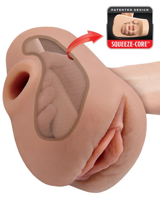 pdx plus pussy pounder squeeze stroker brown 