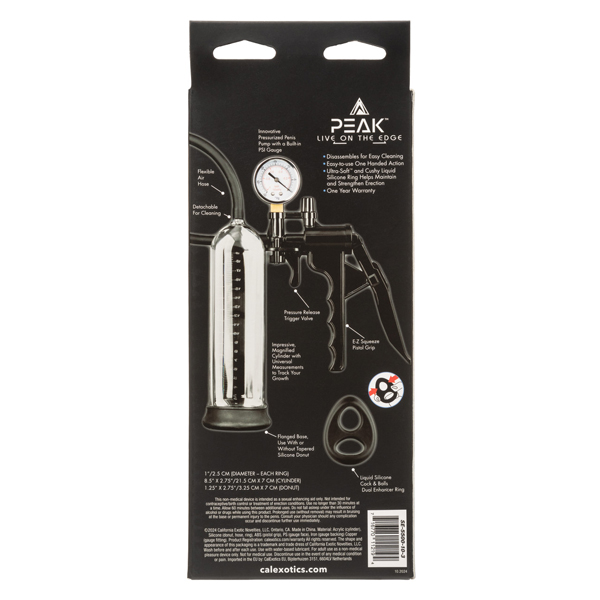 peak magnified gauged pump system black 