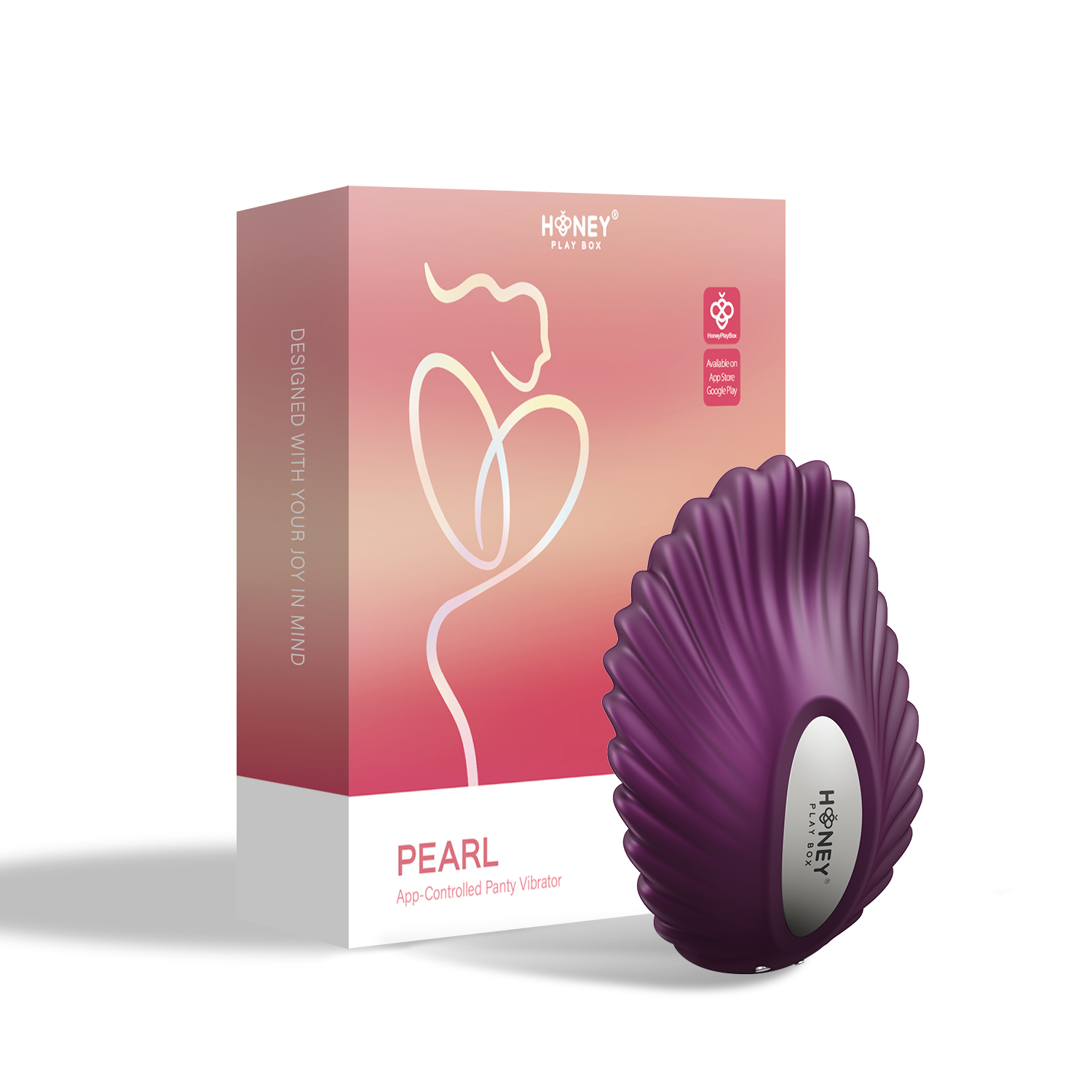 pearl app controlled panty vibrator purple 