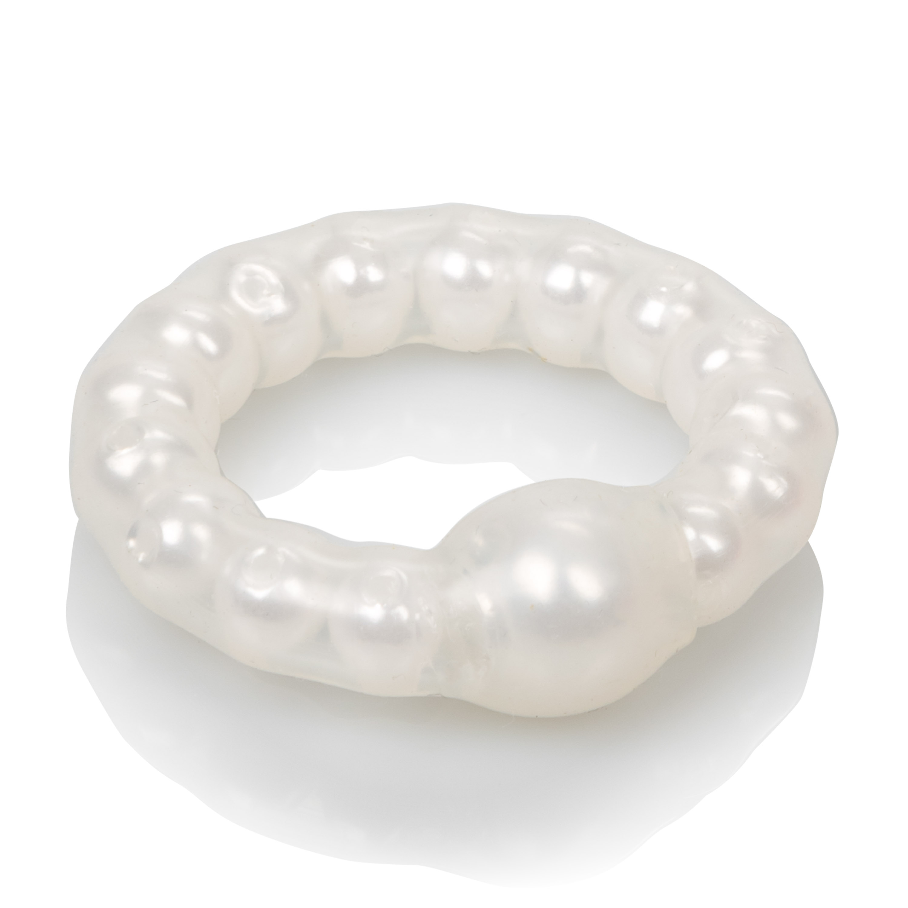 pearl beaded prolong rings white 