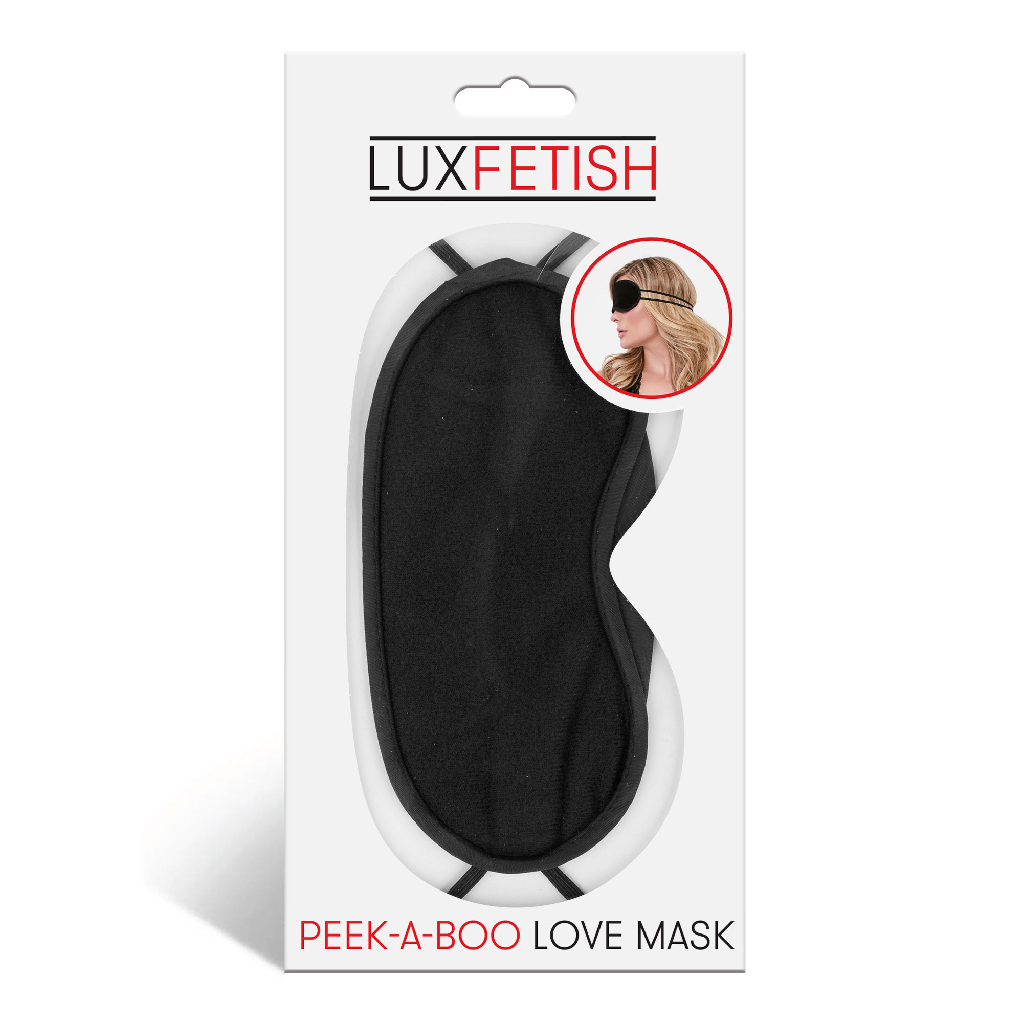 peek a boo love mask black 