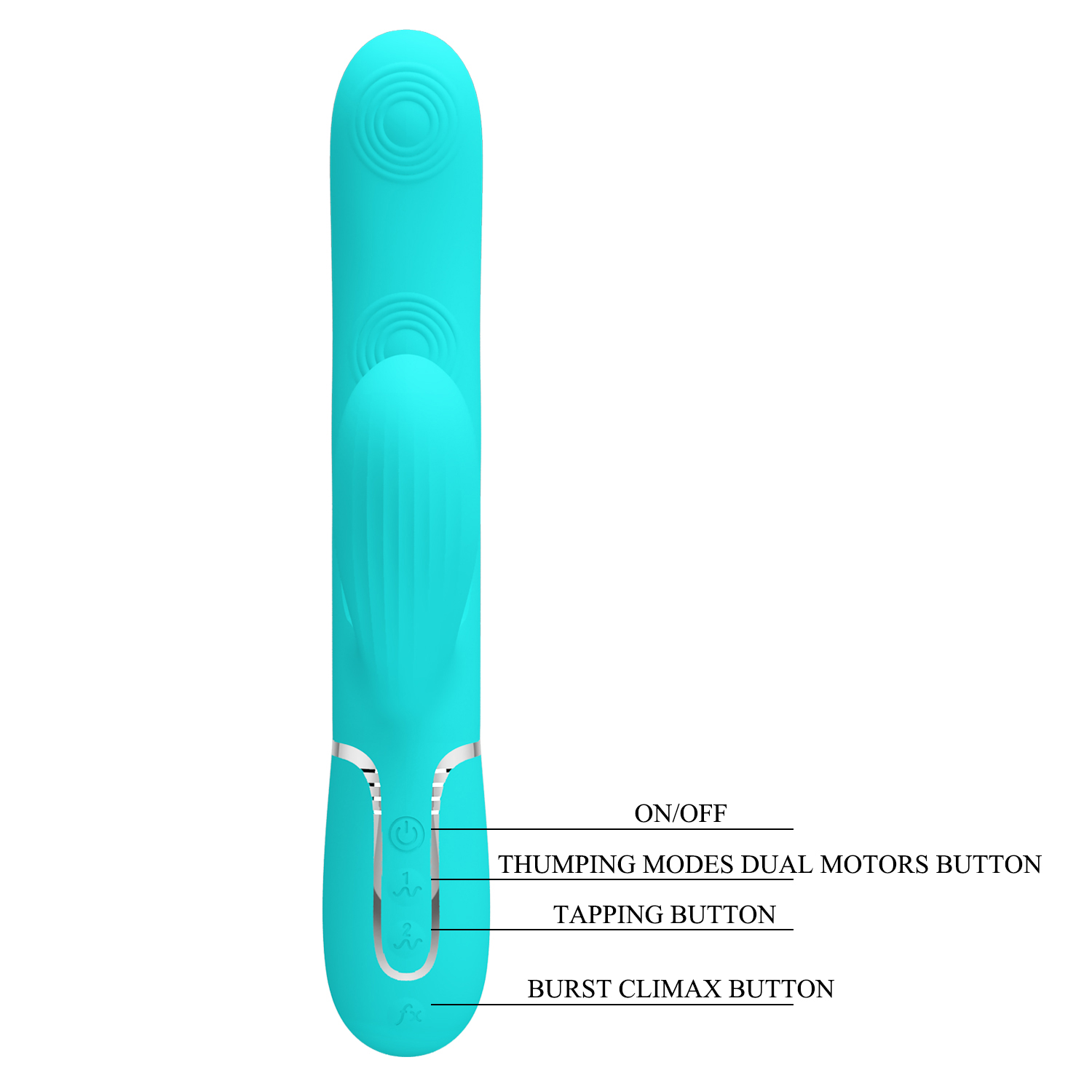 perdita twinkled tenderness vibrator turquoise 