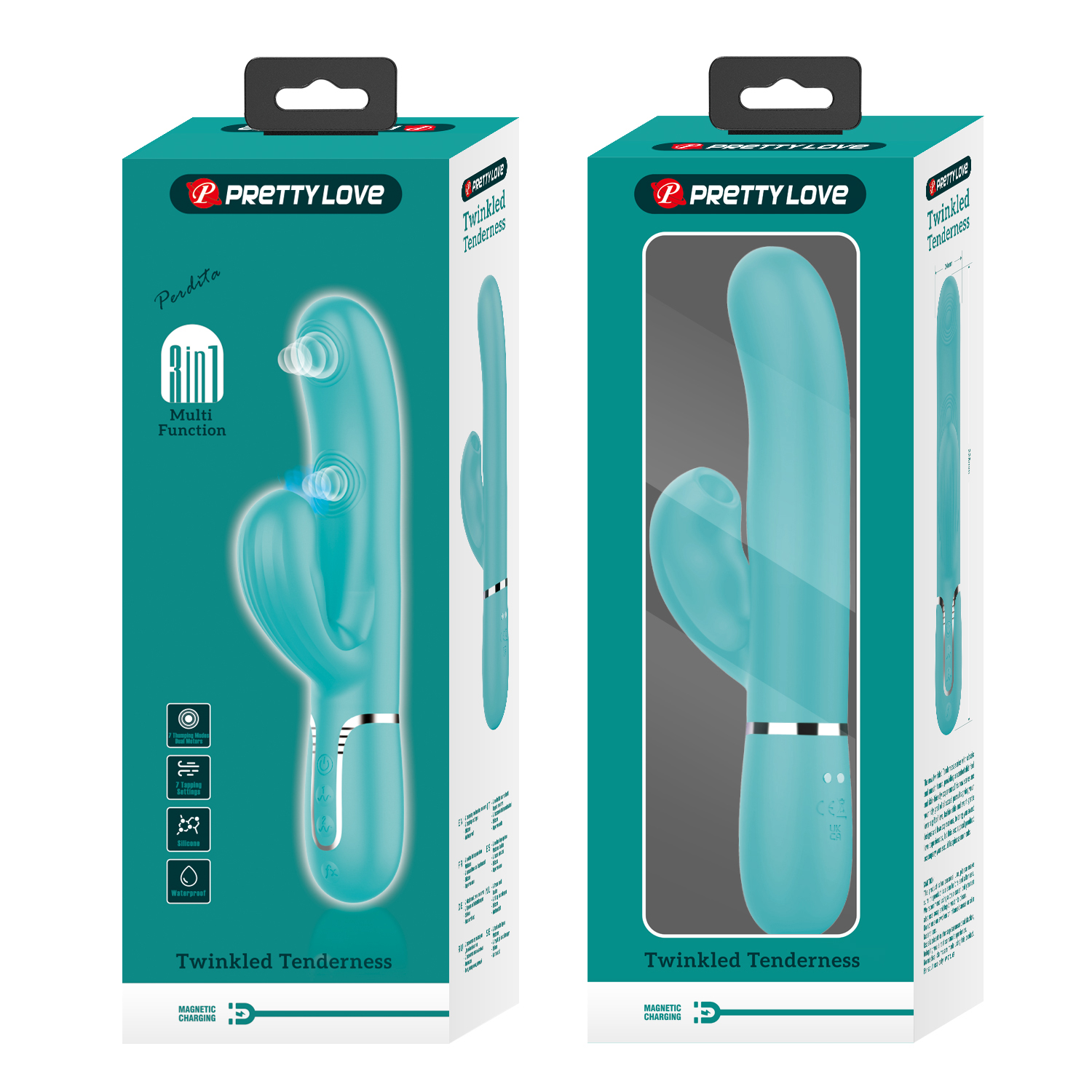 perdita twinkled tenderness vibrator turquoise 