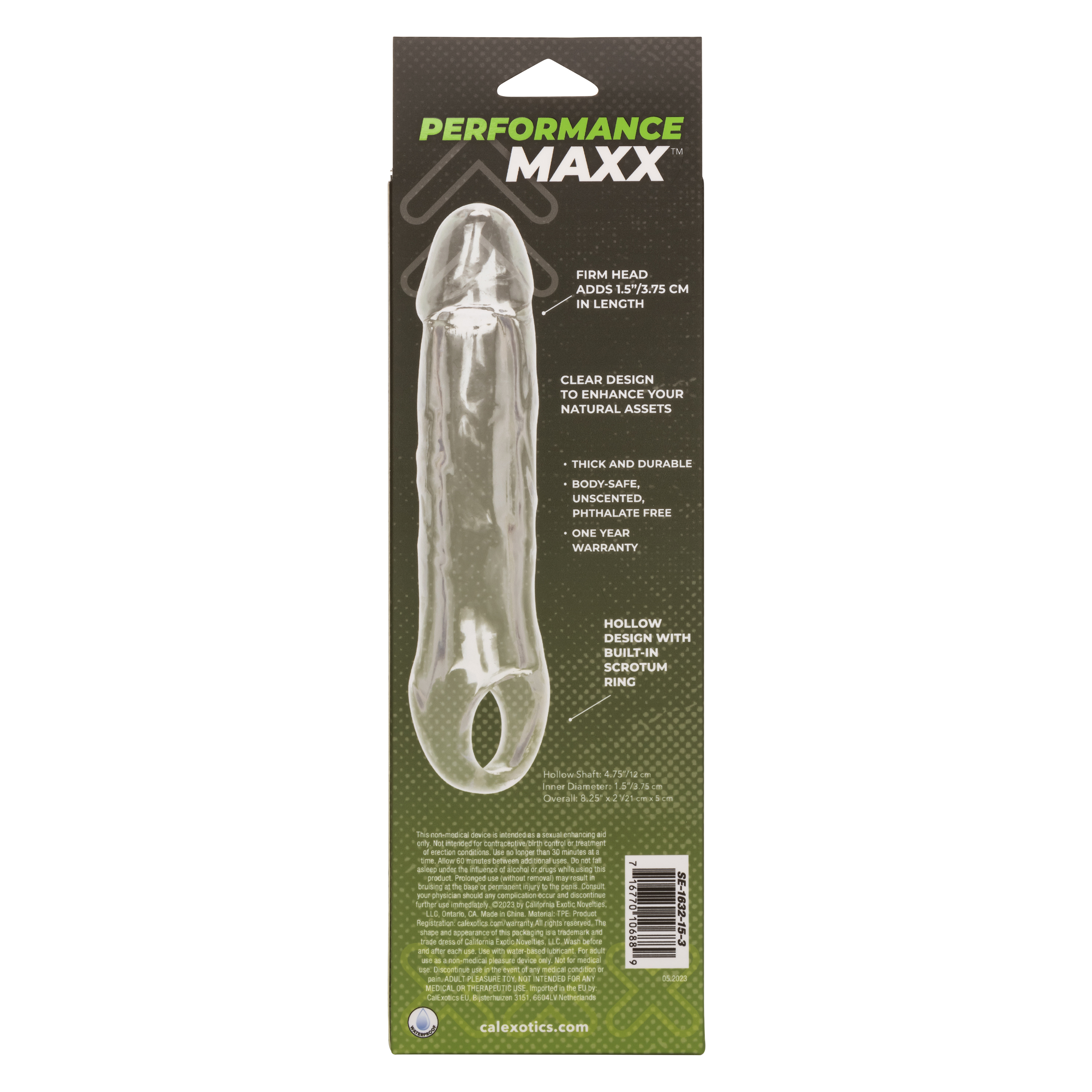 performance maxx clear extension  inch clear 