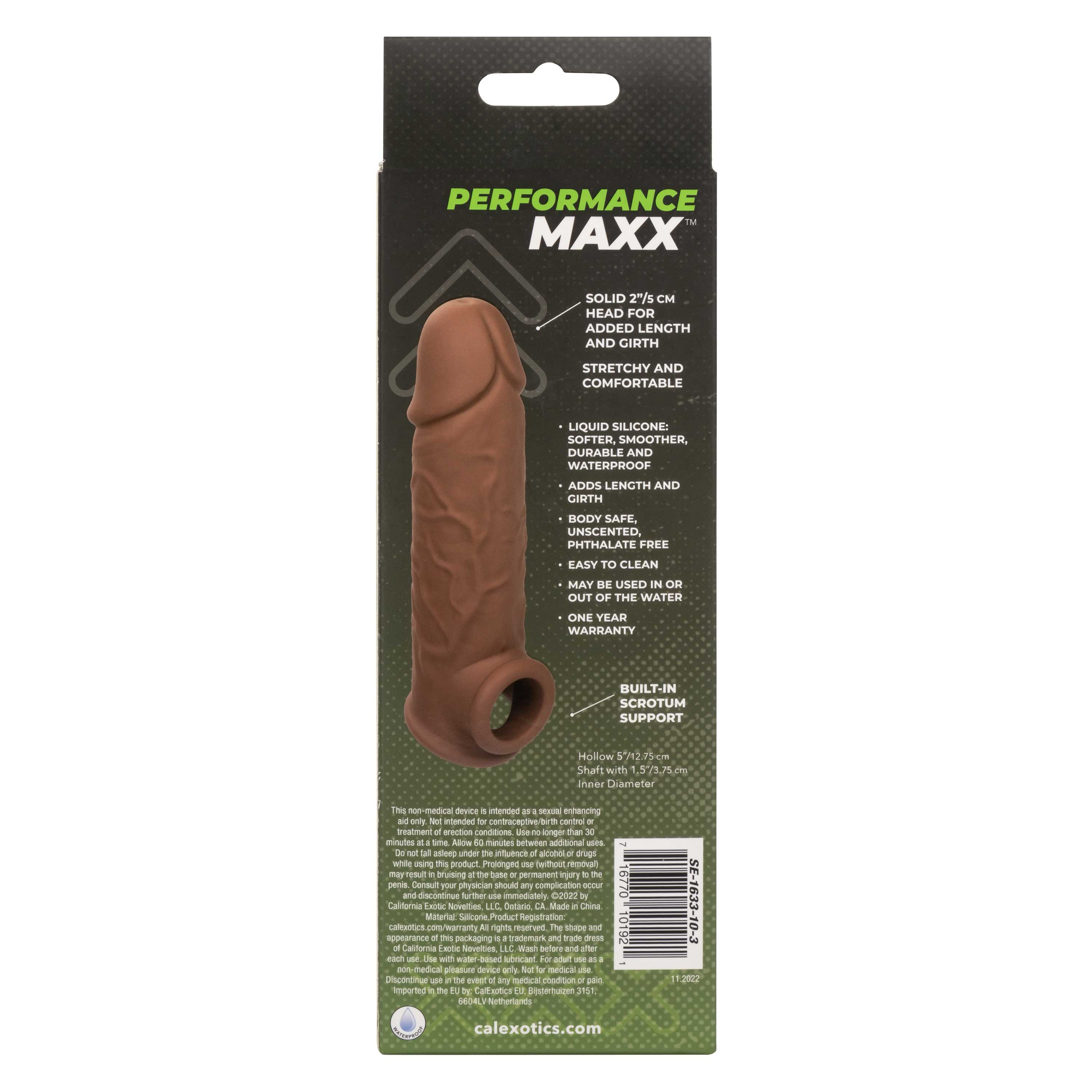 performance maxx life like extension  inch  brown 