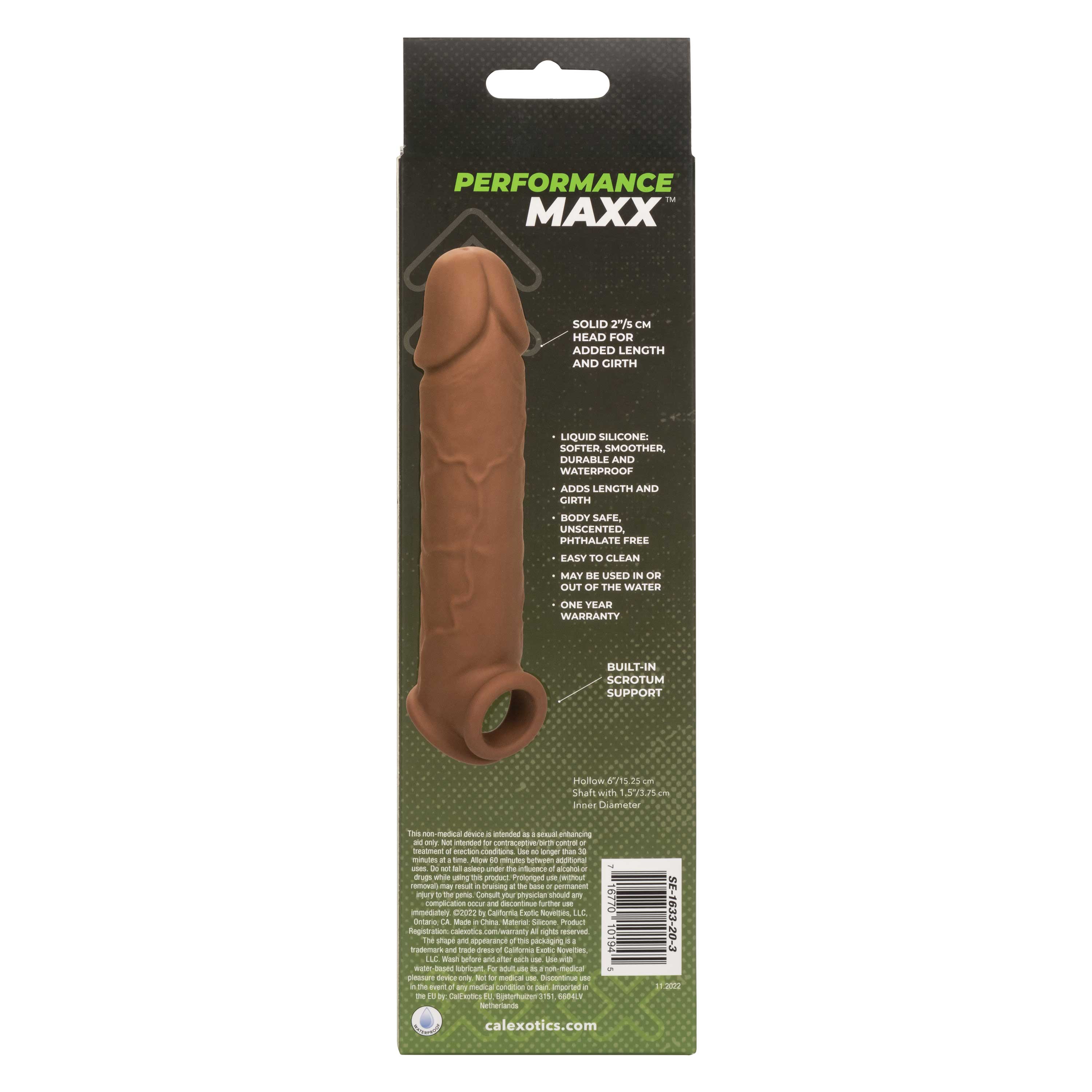 performance maxx life like extension  inch  brown 