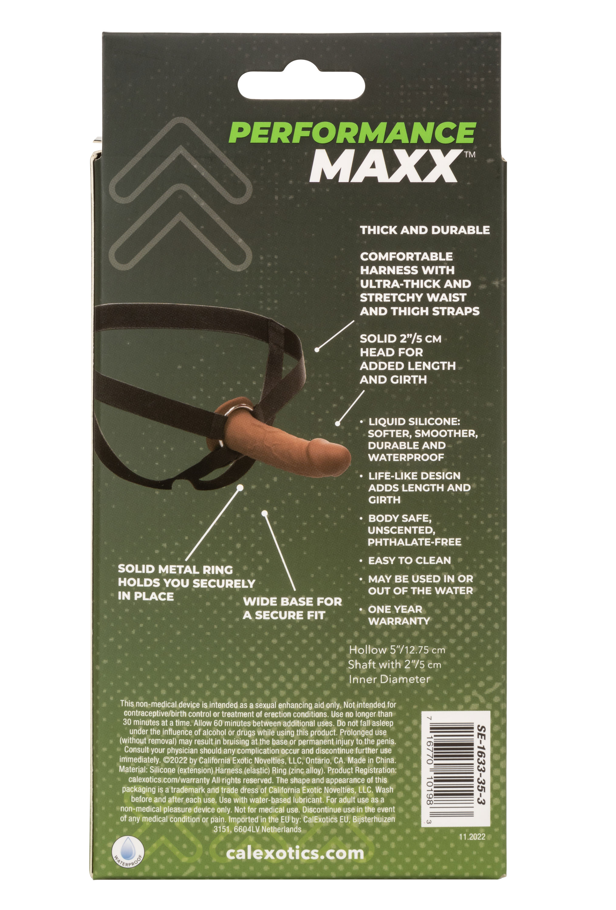 performance maxx life like extension with harness  brown 