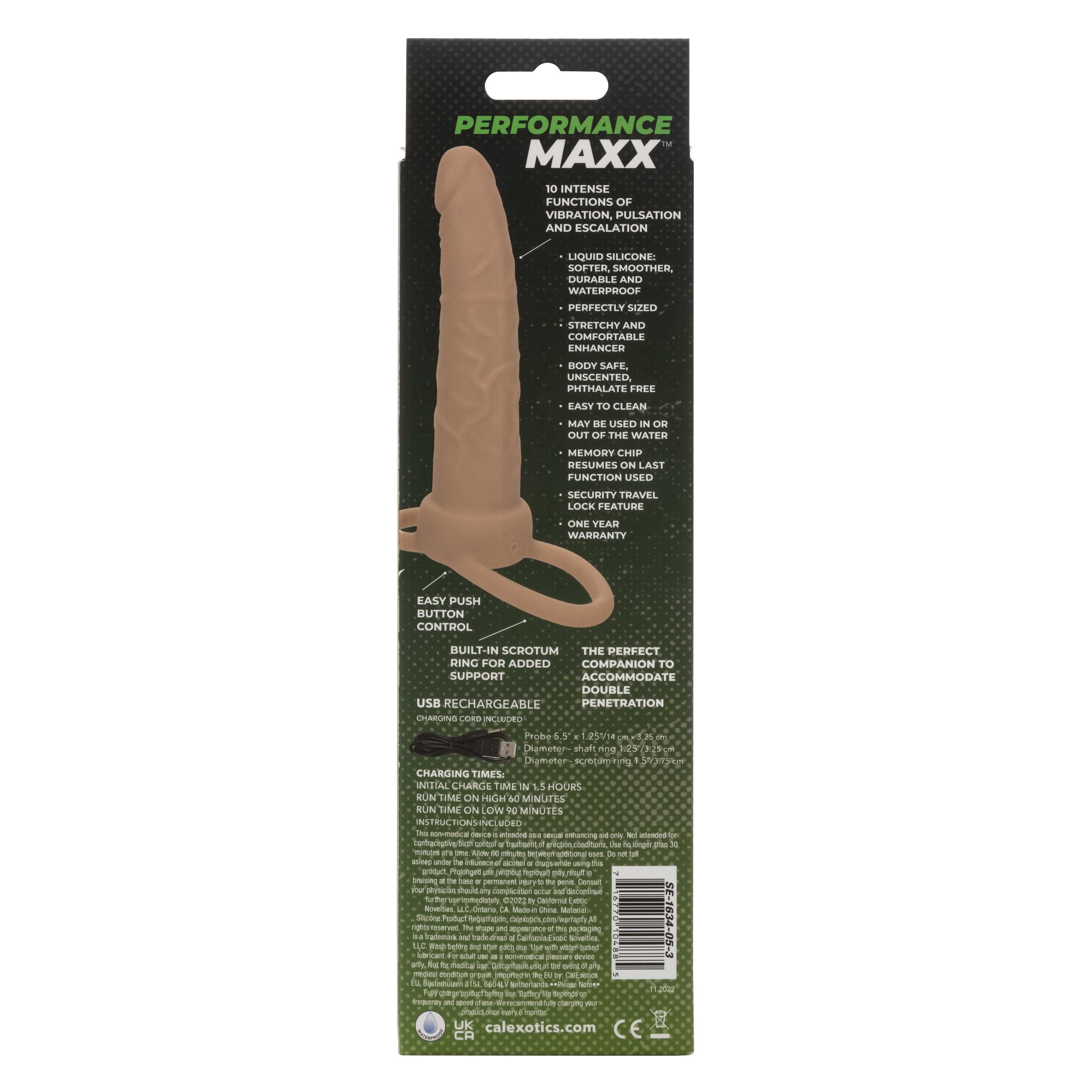 performance maxx rechargeable dual penetrator  ivory 