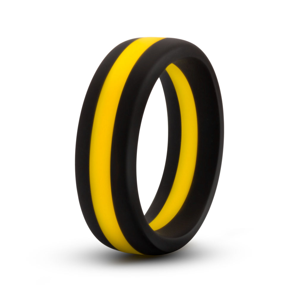 performance silicone go pro cock ring blackgoldblack 