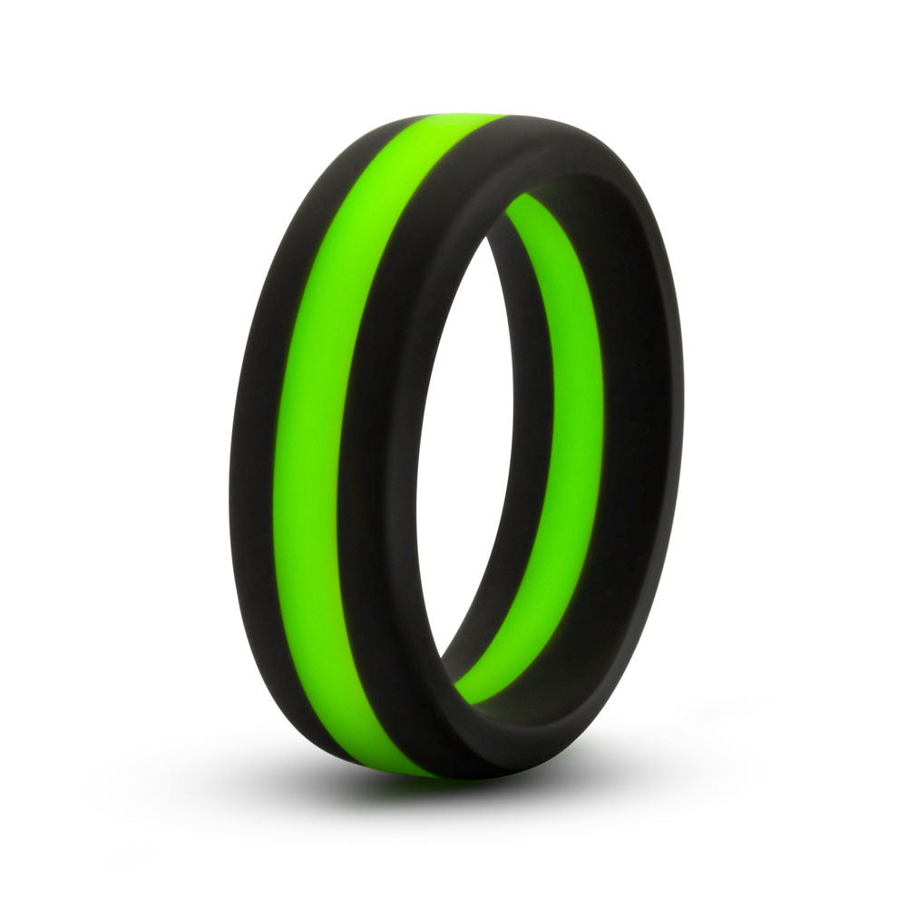 performance silicone go pro cock ring blackgreenblack 