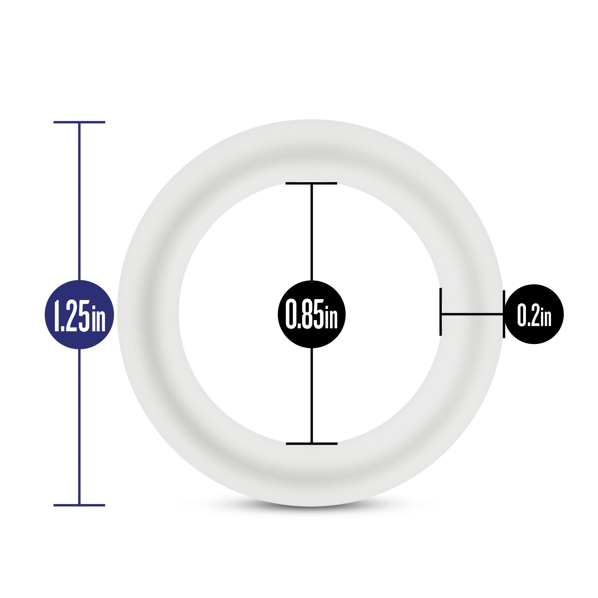 performance vs pure premium silicone cockrings small white 