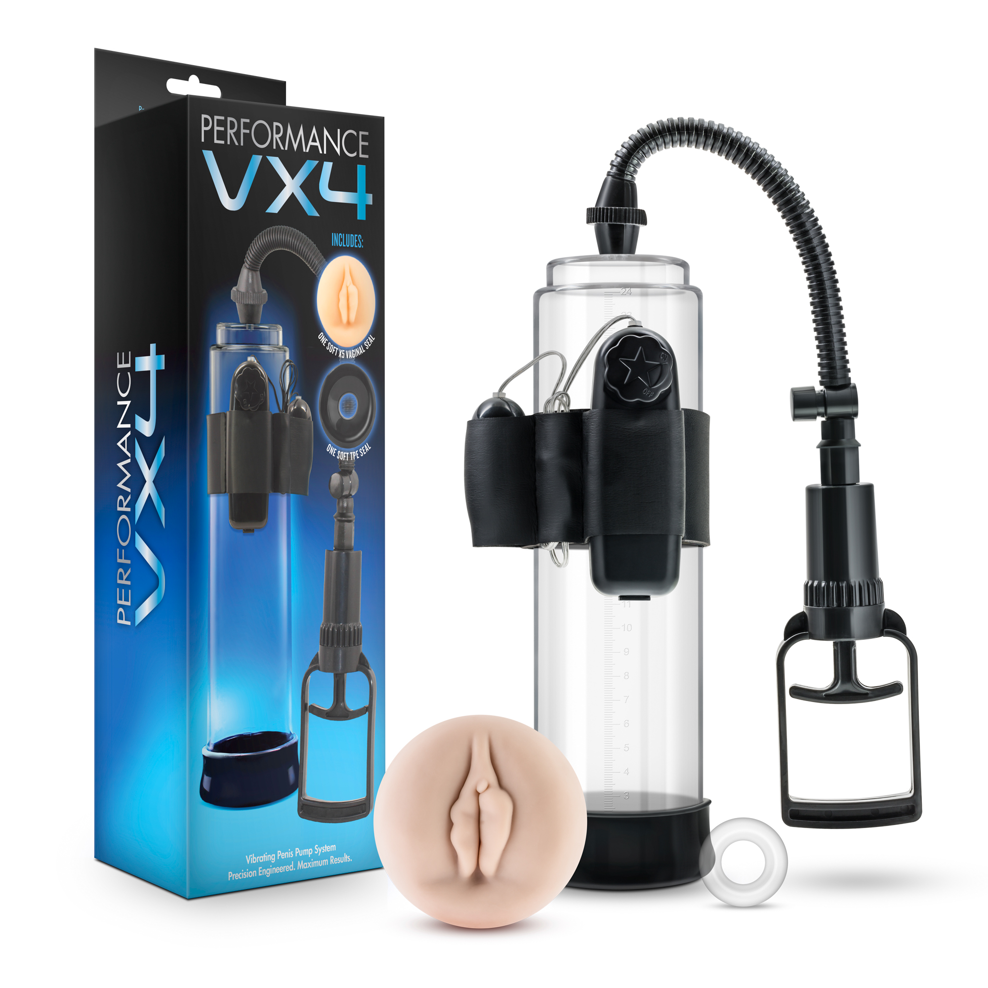 performance vx  male enhancement pump system clear 