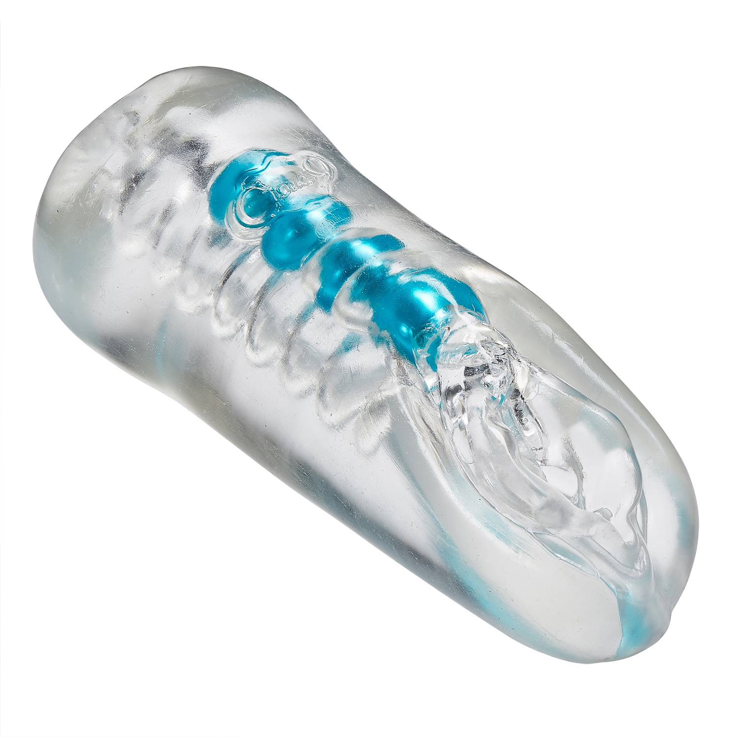 personal double ended beaded stroker clear 