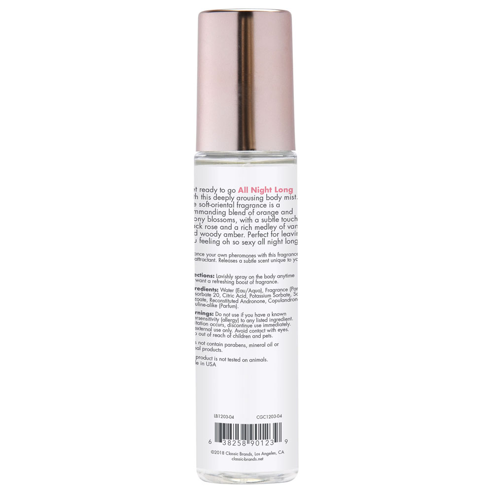 pheromone fragrance mist all night long . fl. oz. 