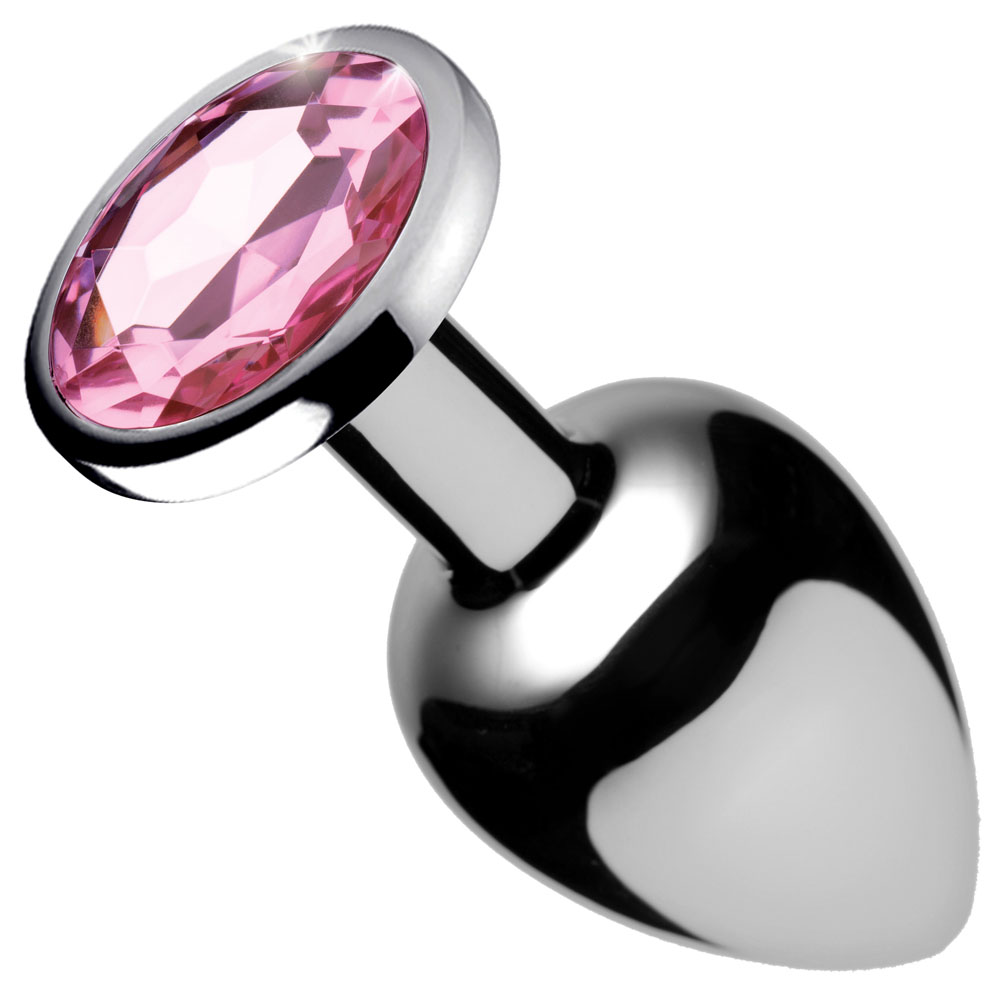 pink gem anal plug large 