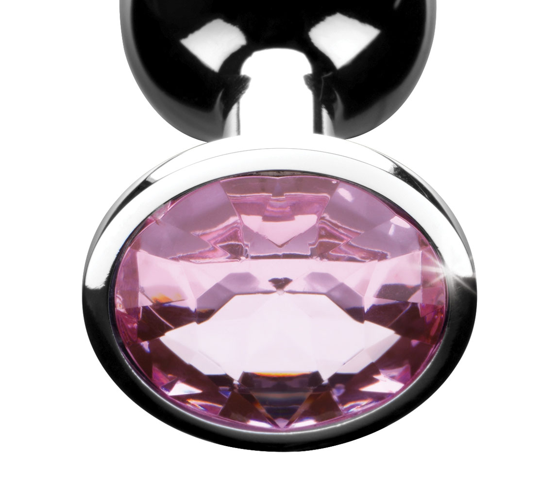 pink gem anal plug small 