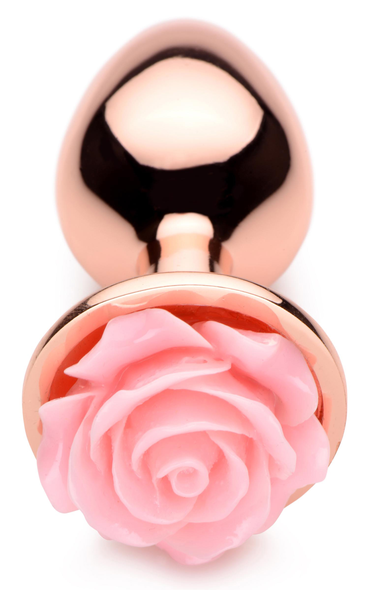 pink rose gold anal plug small 