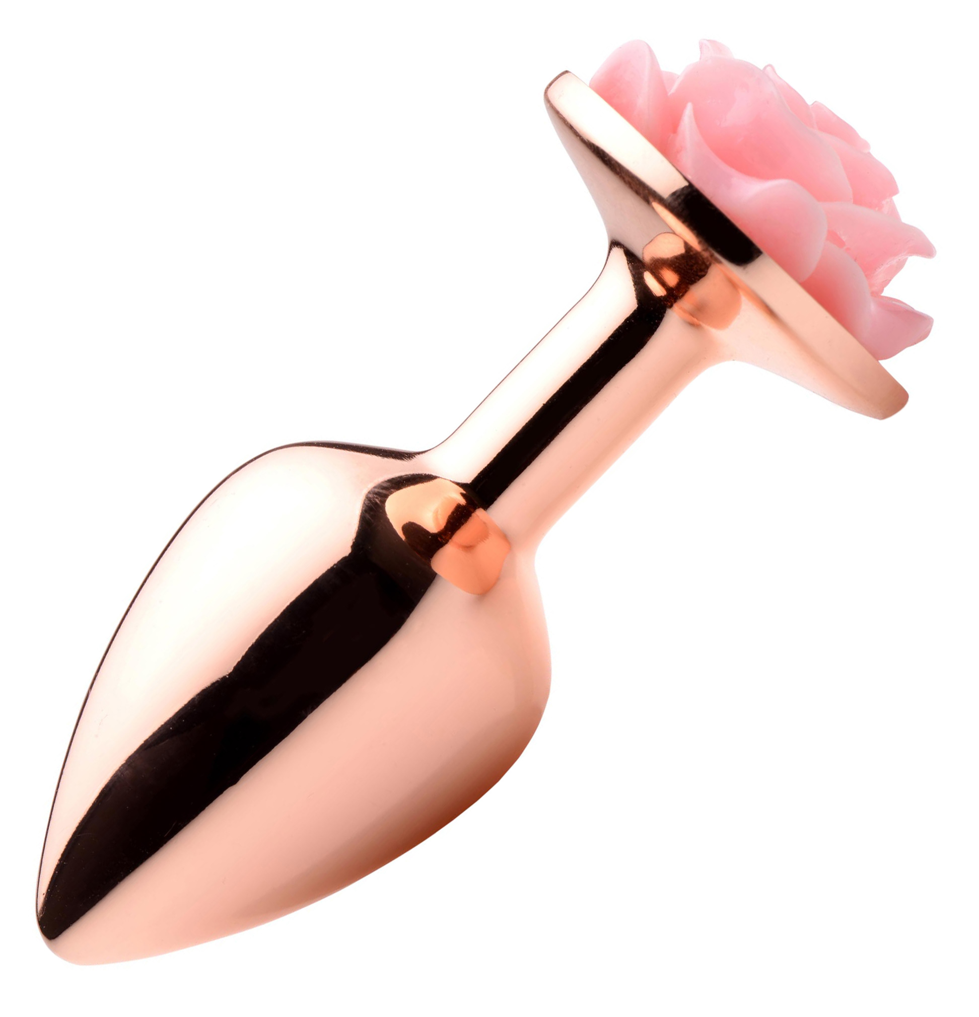 pink rose gold anal plug small 