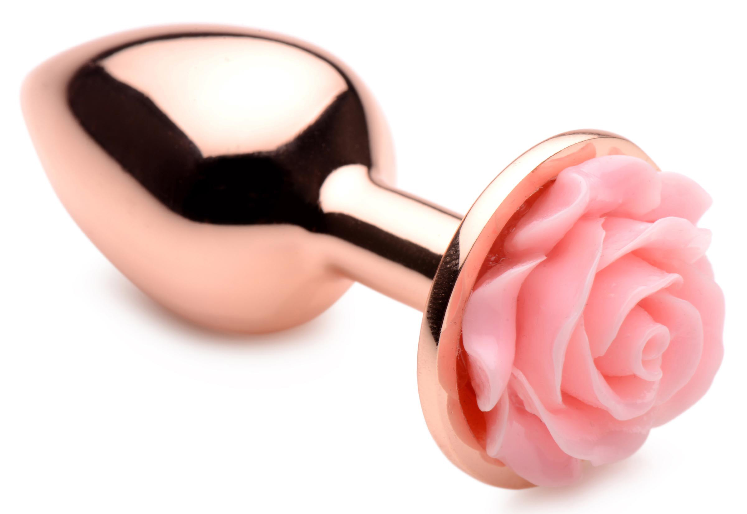 pink rose gold anal plug small 