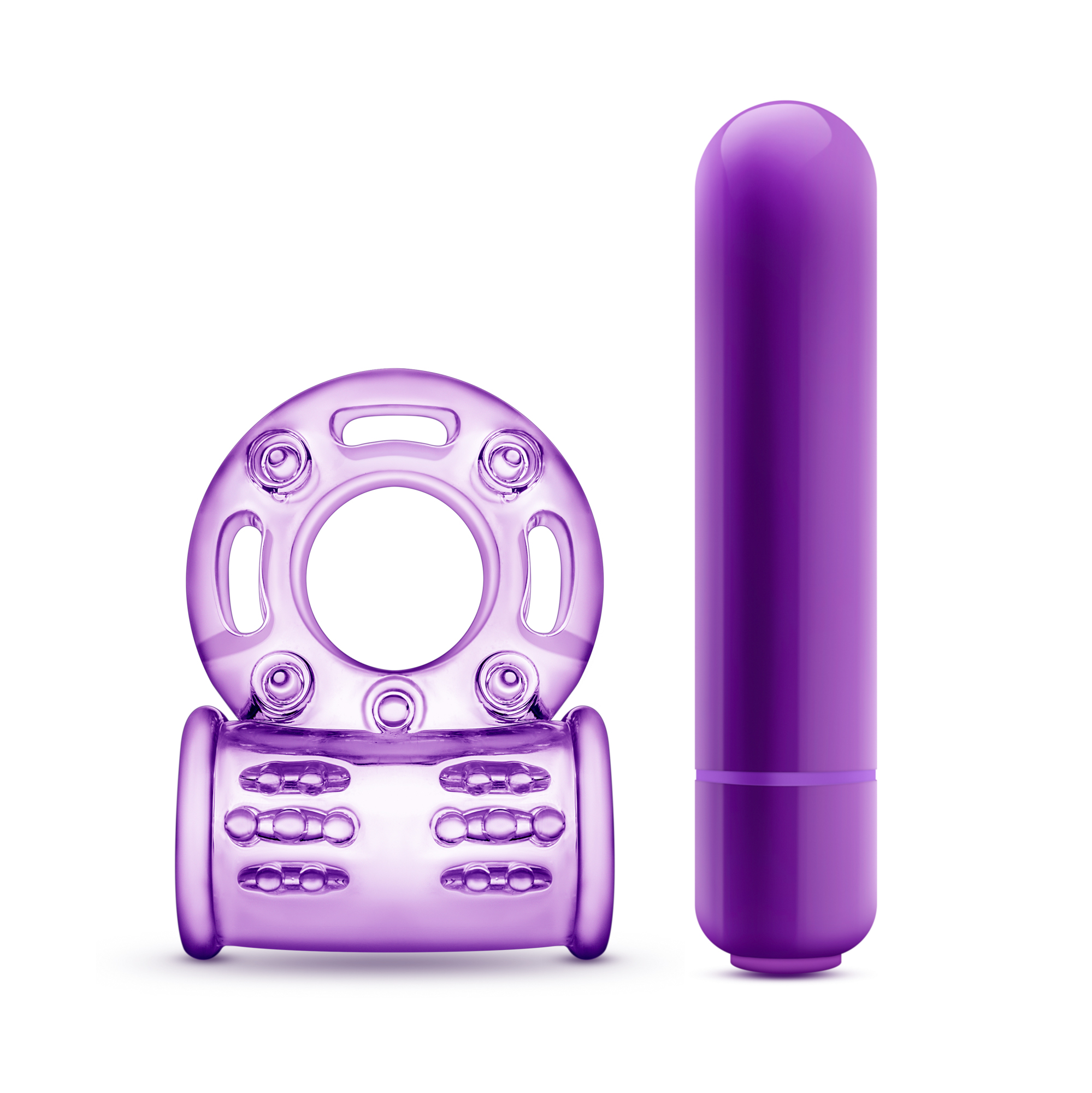 play with me couples play vibrating cock ring purple 