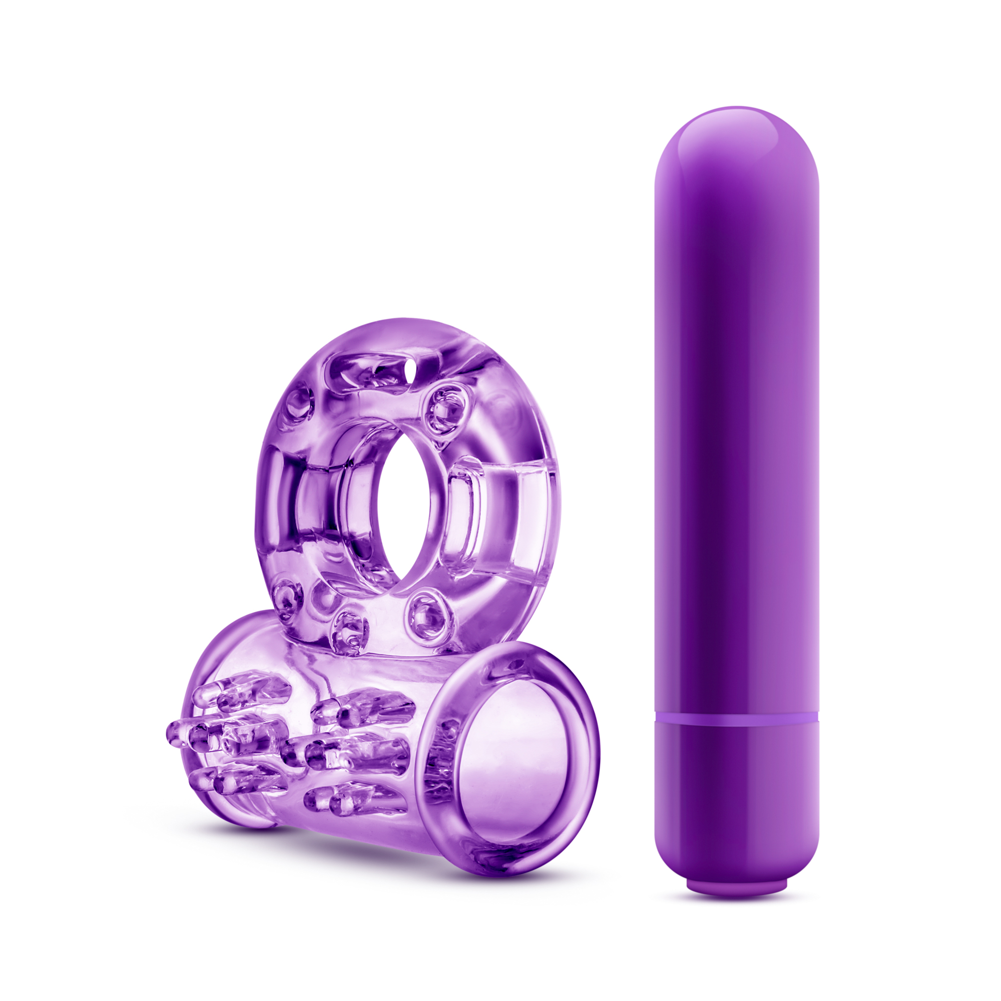 play with me couples play vibrating cock ring purple 