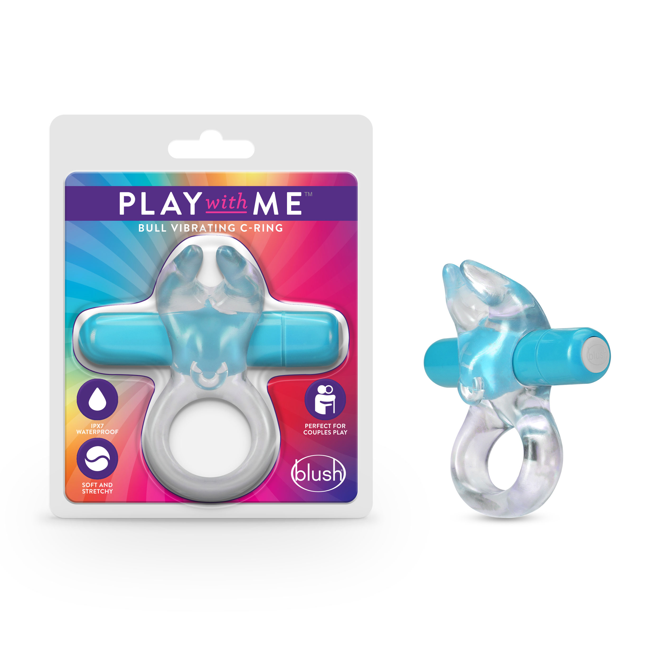 play with me – bull vibrating c ring blue 