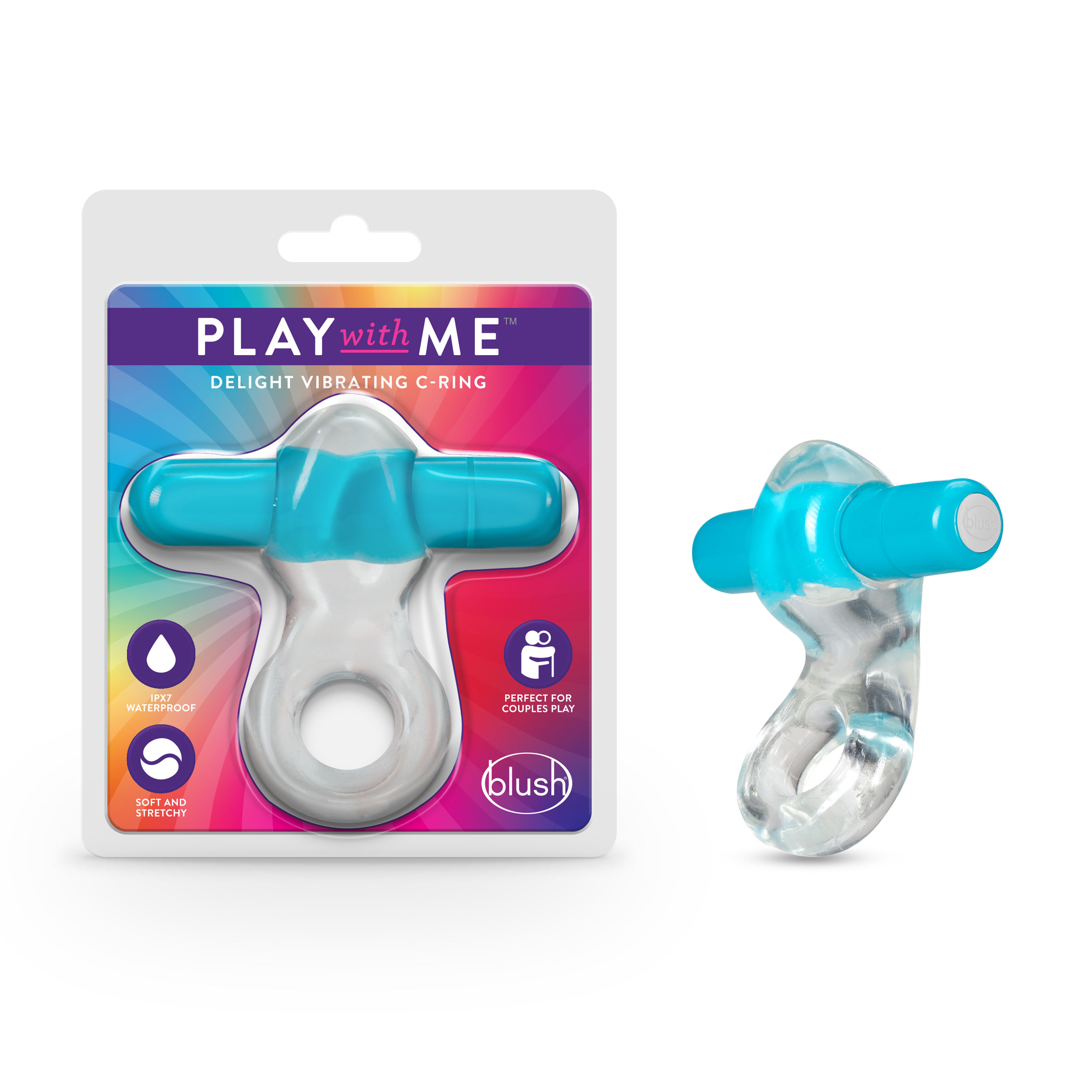 play with me – delight vibrating c ring blue 