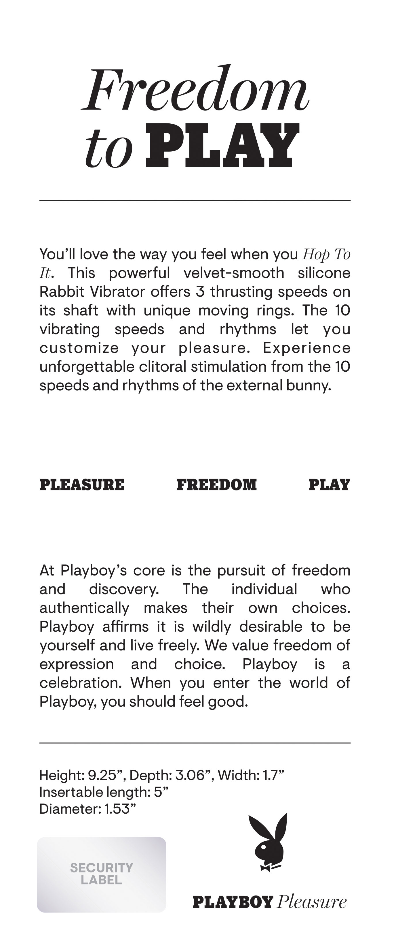 playboy pleasure hop to it rabbit vibrator dark purple 