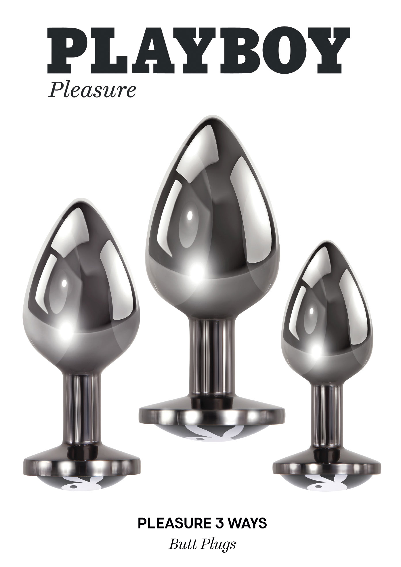 playboy pleasure pleasure  ways butt plug hematite 