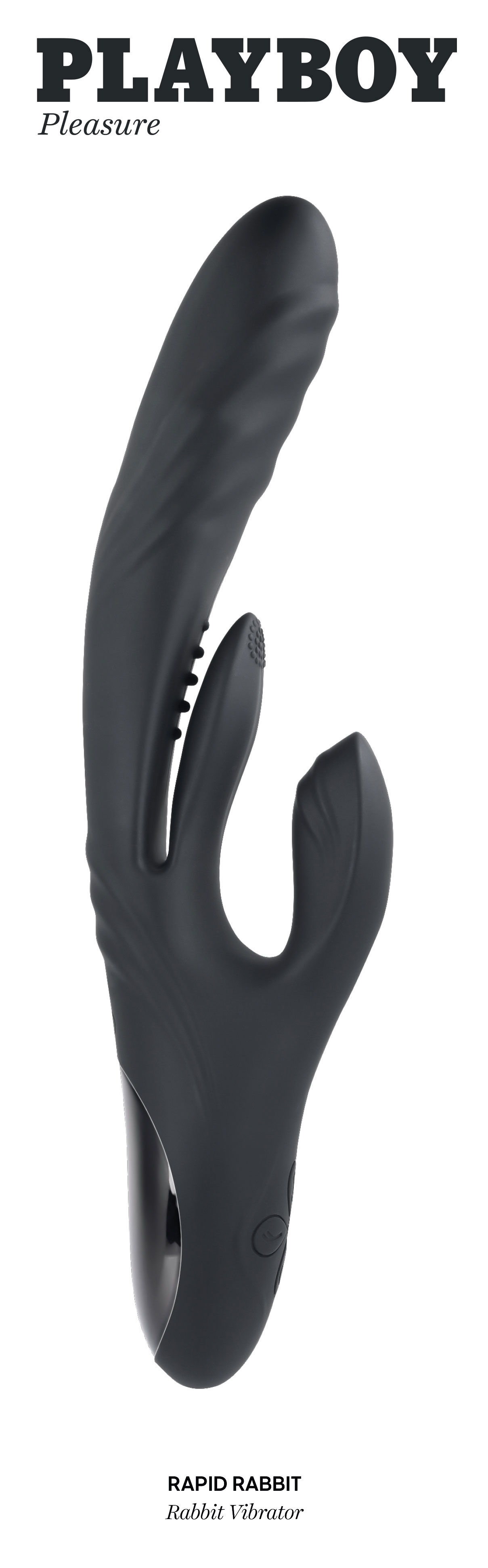 playboy pleasure rapid rabbit vibrator  black 