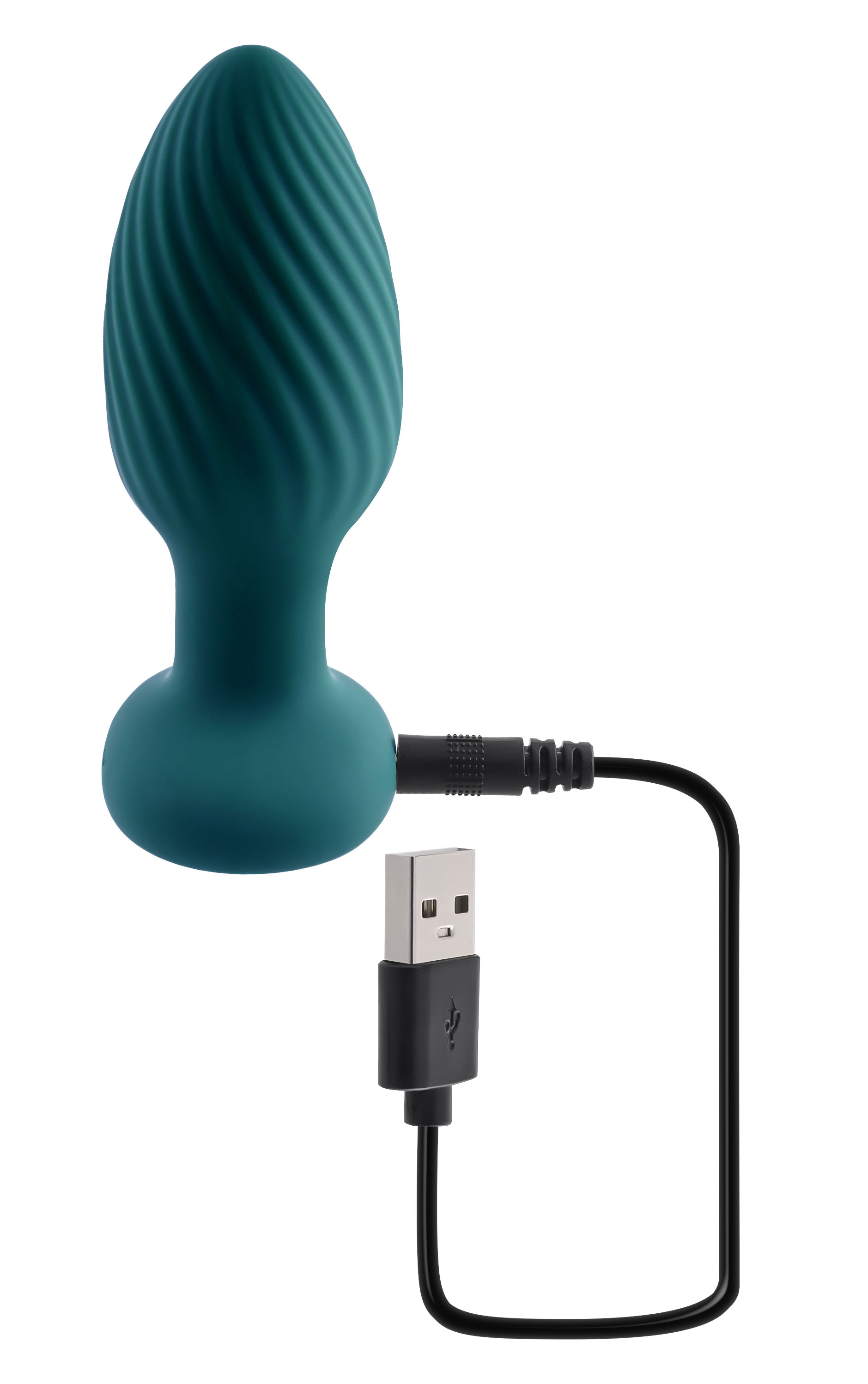 playboy pleasure spinning tail teaser  butt plug deep teal 