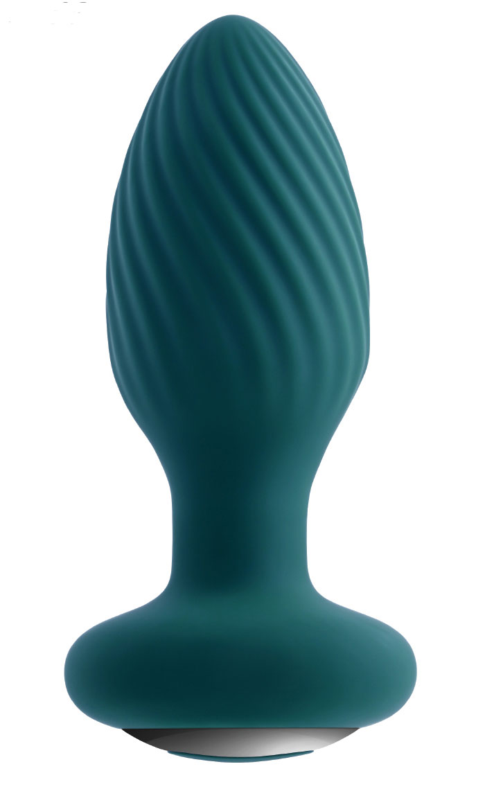 playboy pleasure spinning tail teaser  butt plug deep teal 