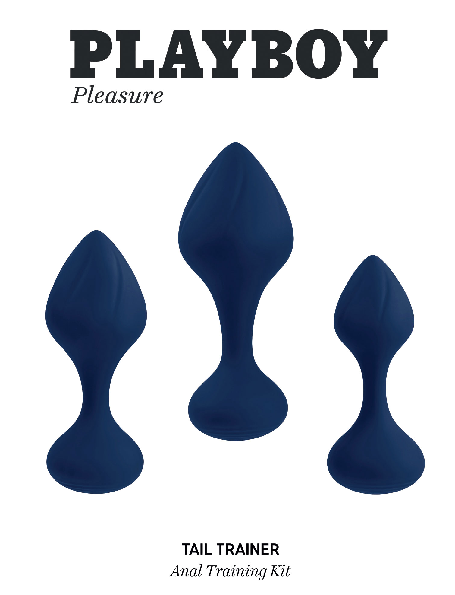 playboy pleasure tail trainer anal training kit navy 