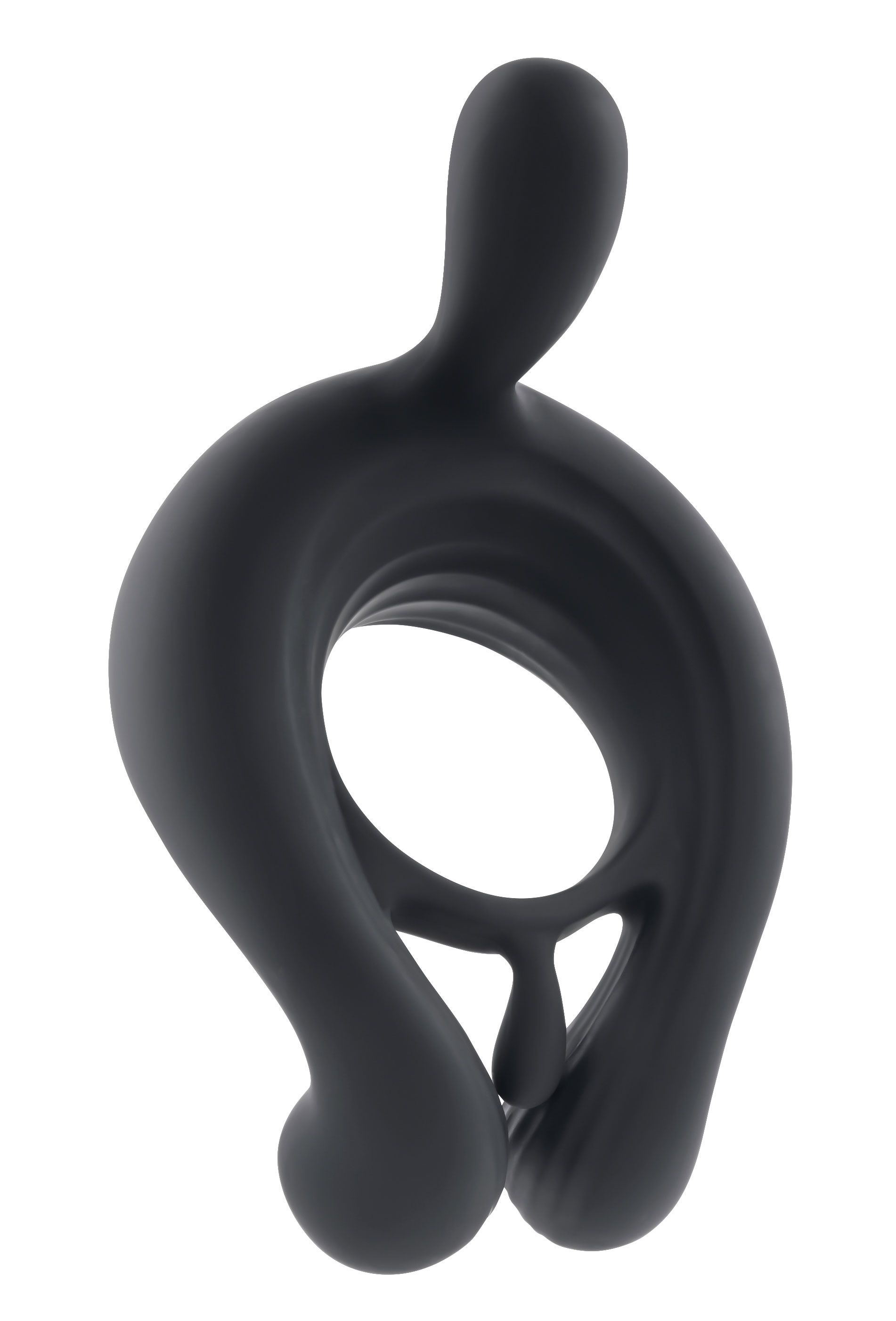 playboy pleasure triple play cock ring black 