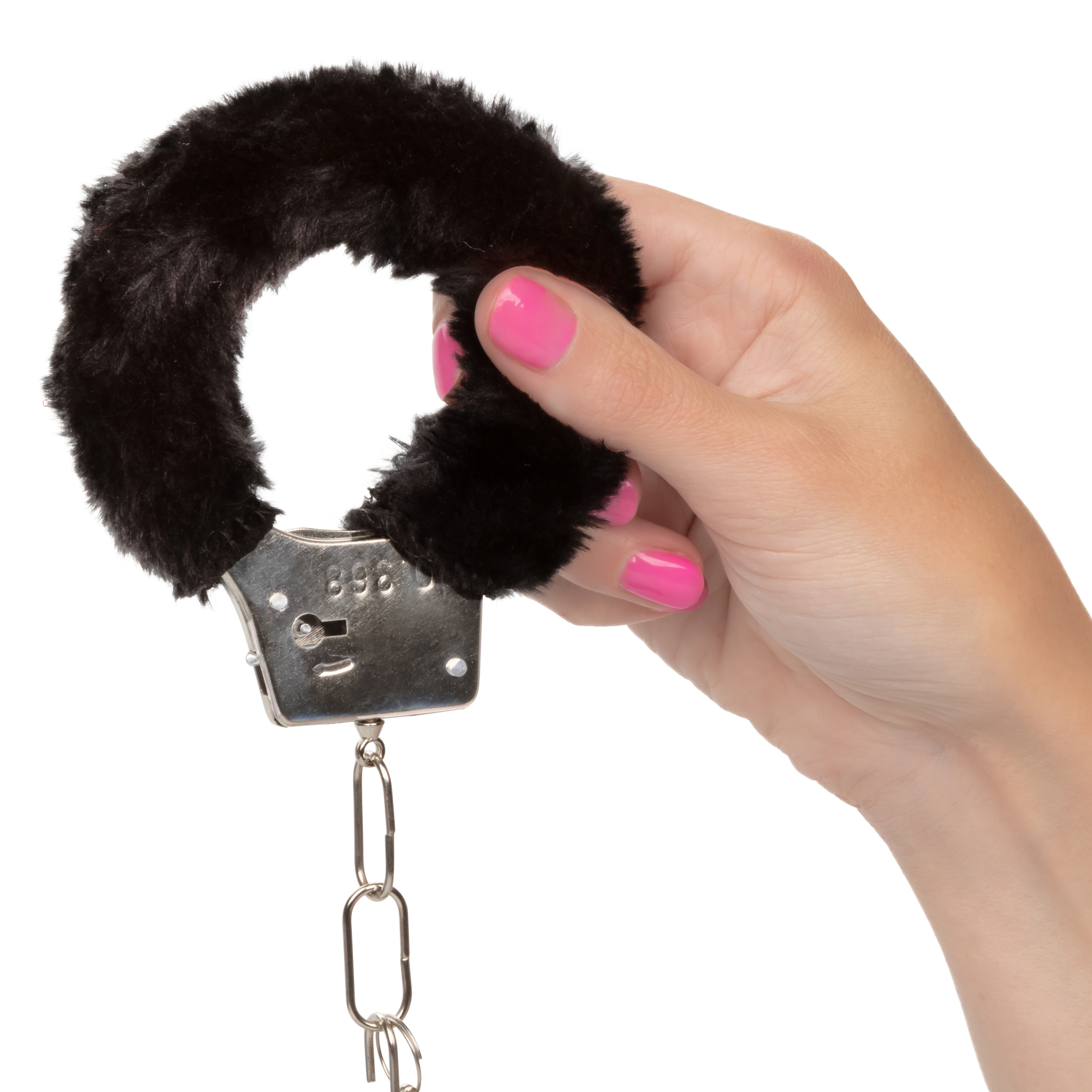 playful furry cuffs black 