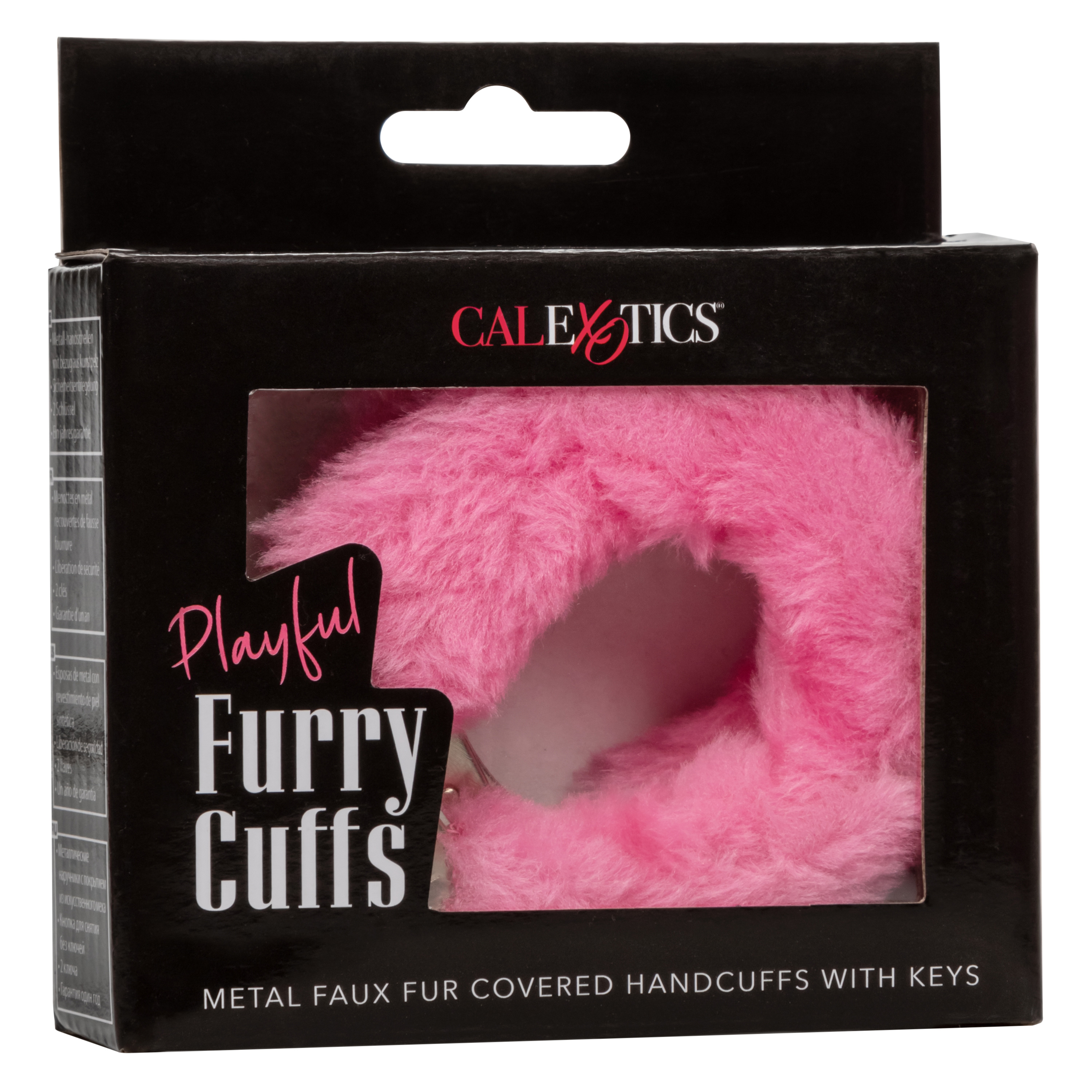 playful furry cuffs pink 