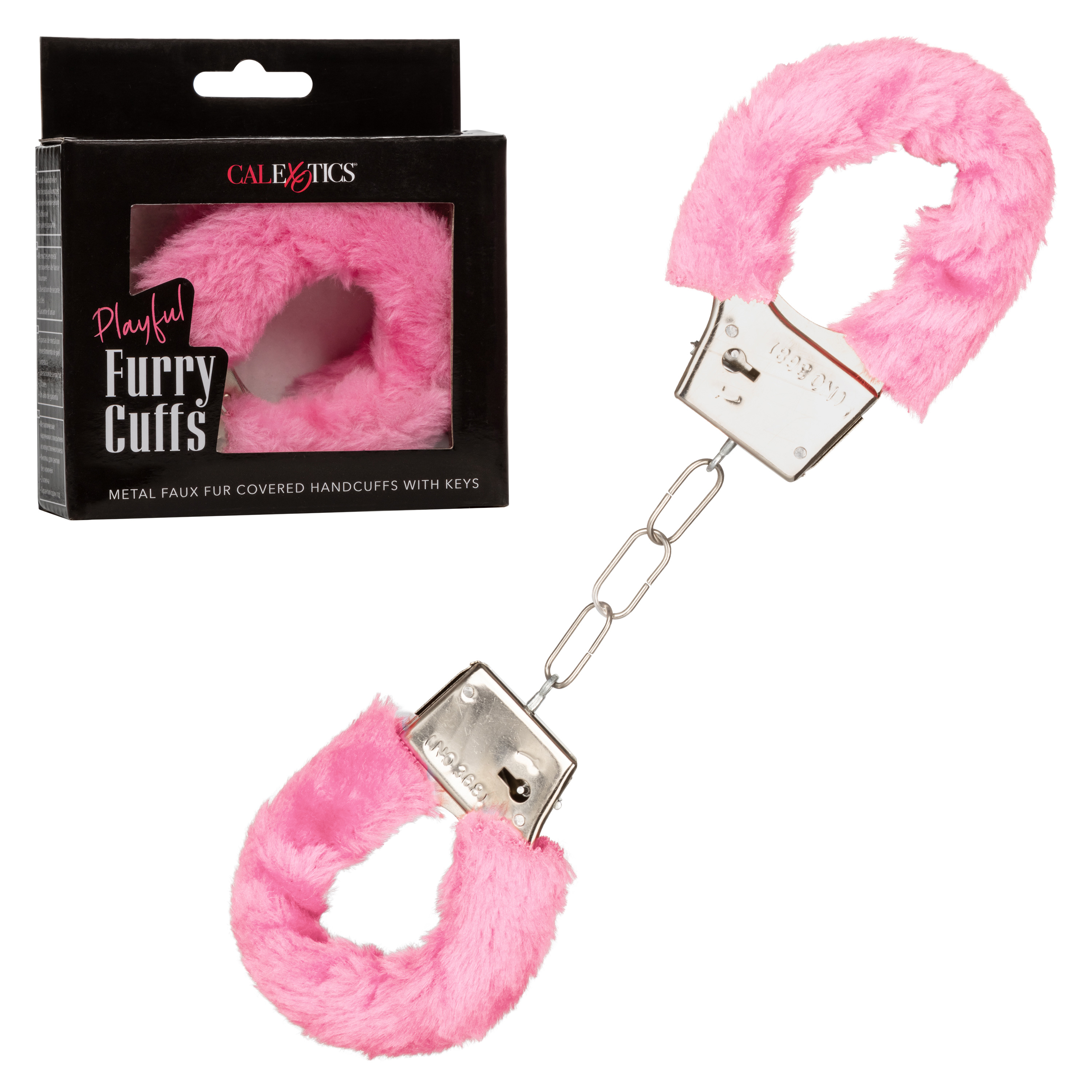 playful furry cuffs pink 