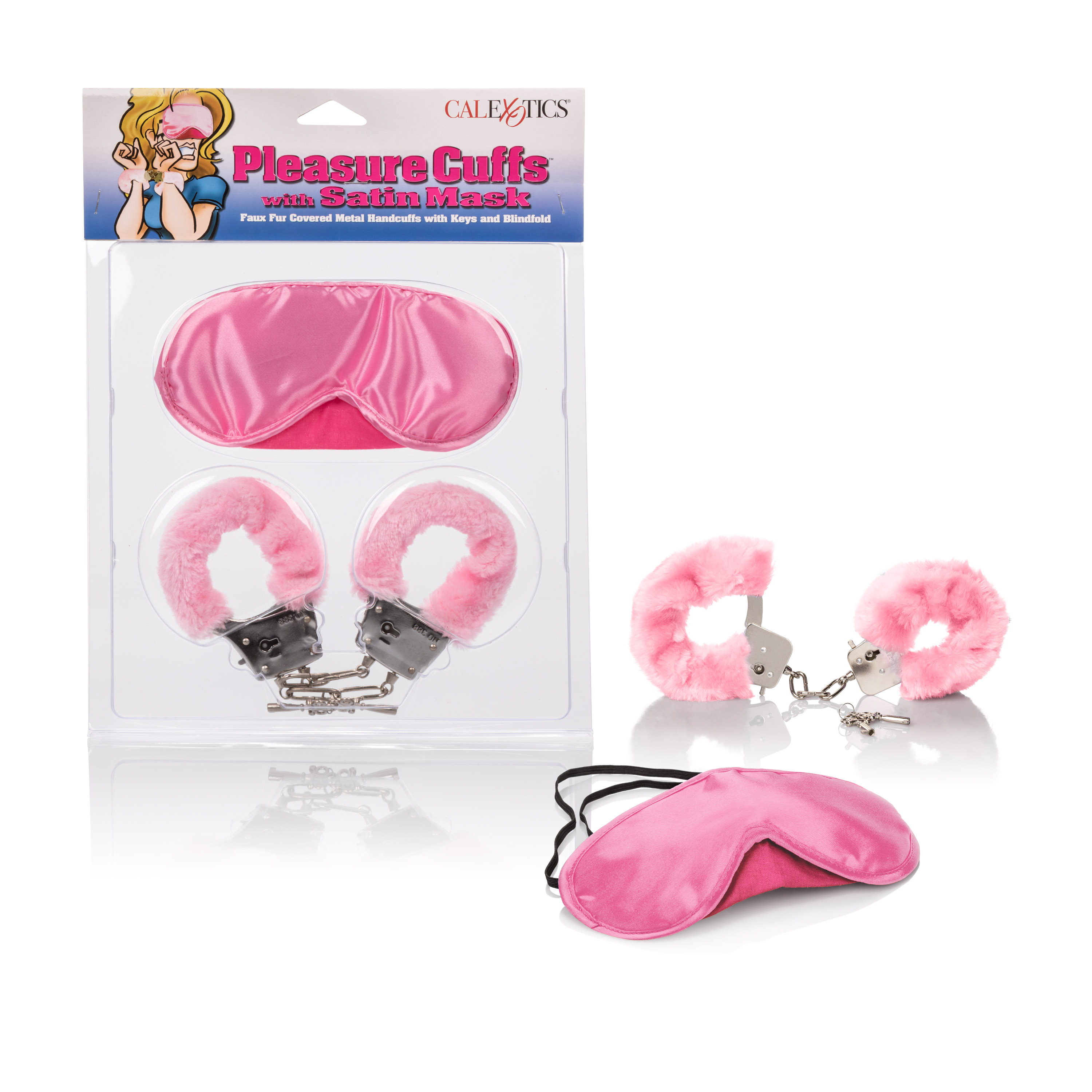 pleasure cuffs with satin mask 