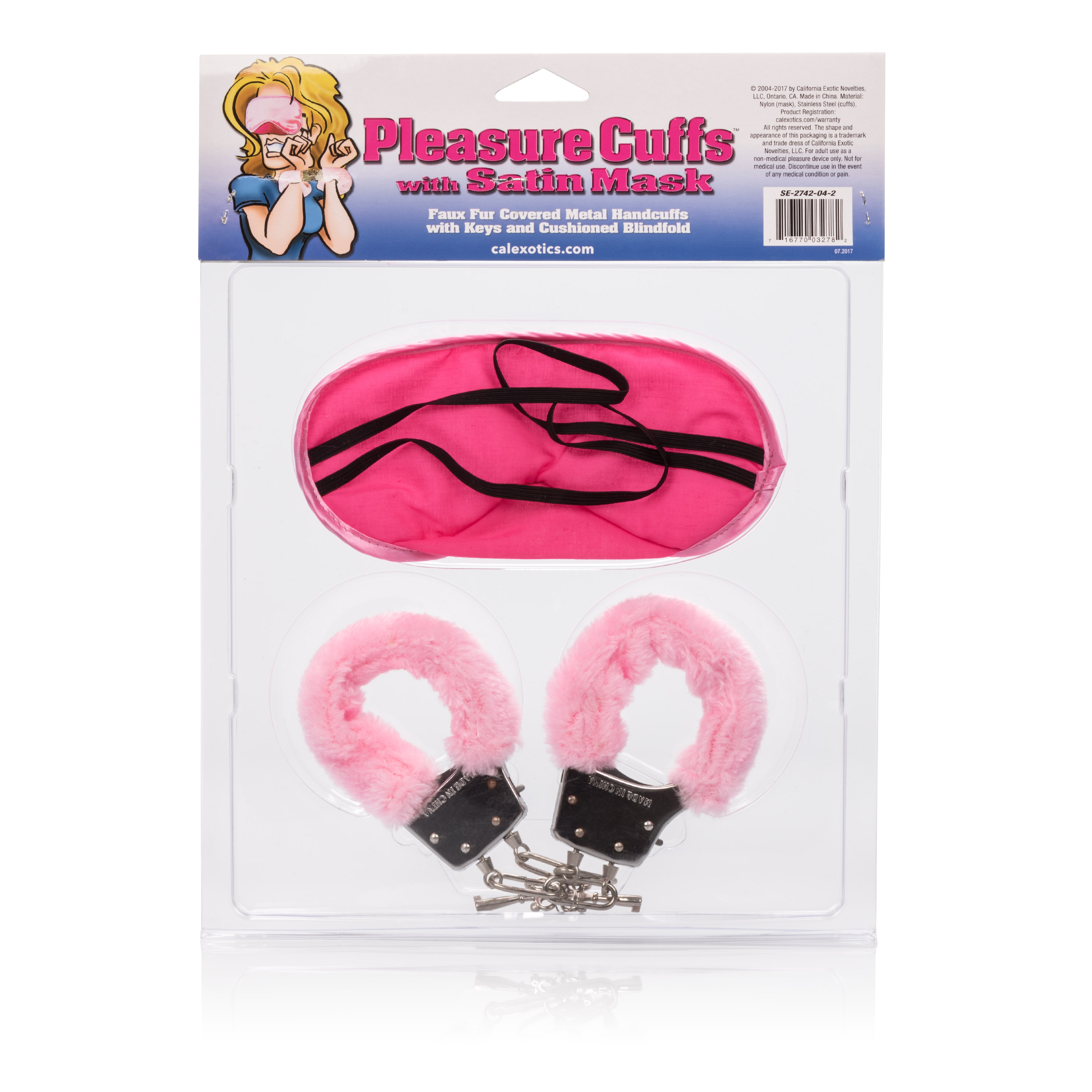 pleasure cuffs with satin mask 